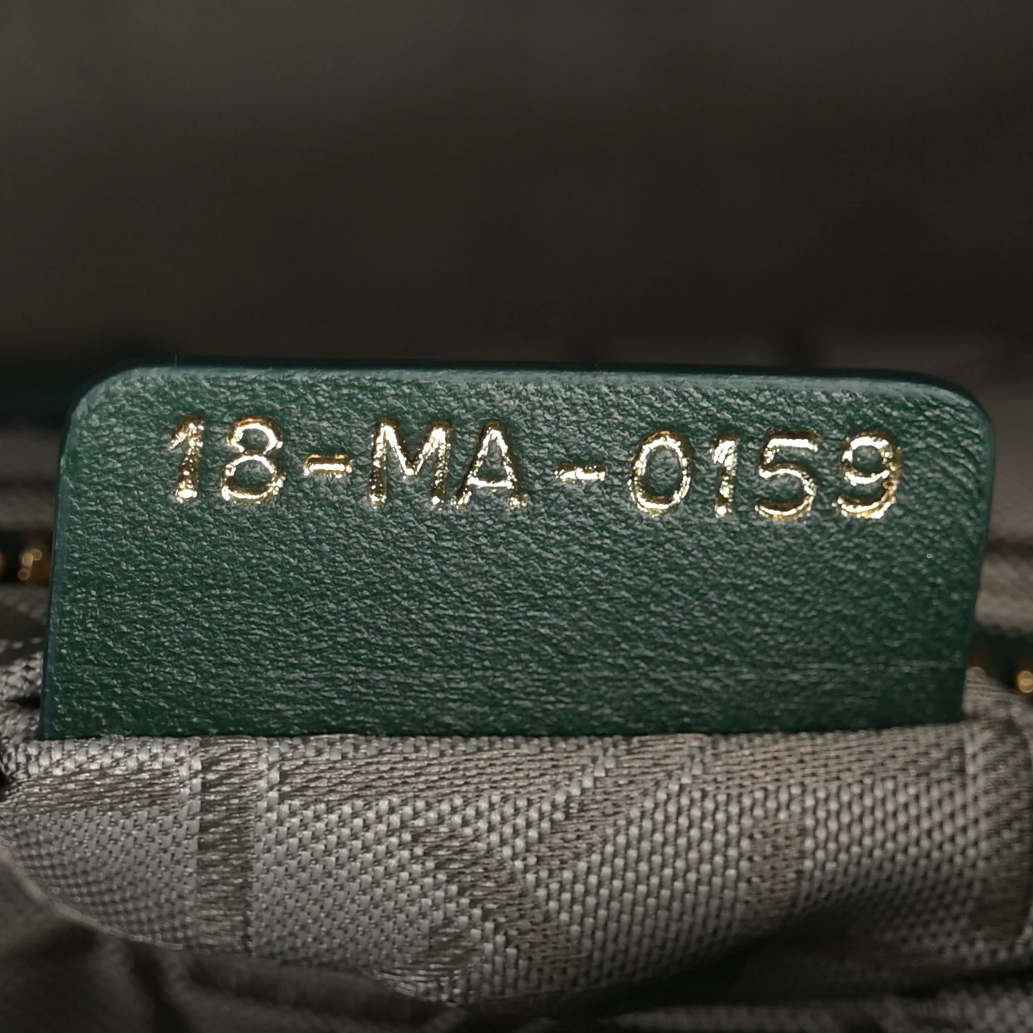 Lambskin Cannage Small My ABCDior Lady Dior Dark Green - Image 7