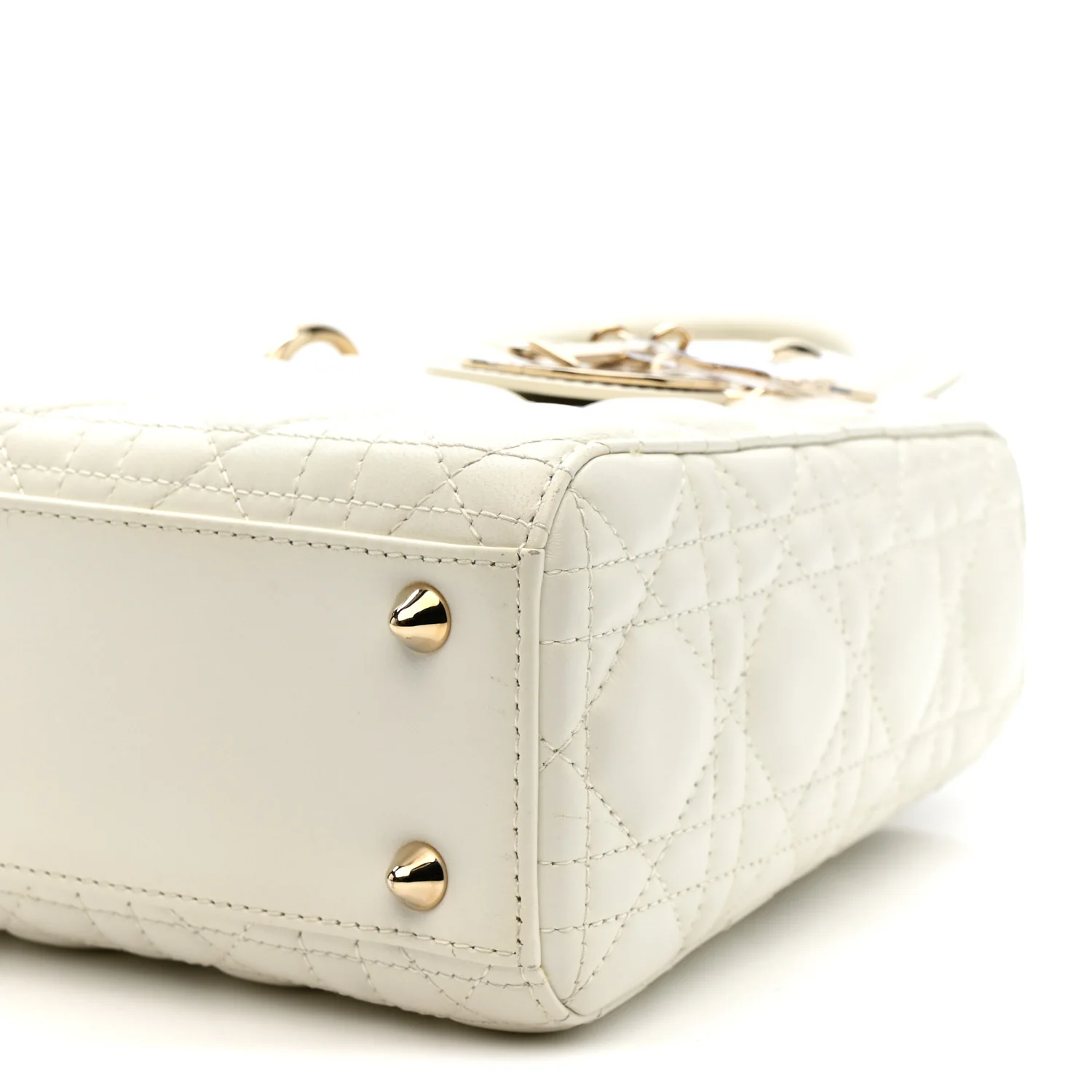 Lambskin Cannage Small My ABCDior Lady Dior Latte - Image 10