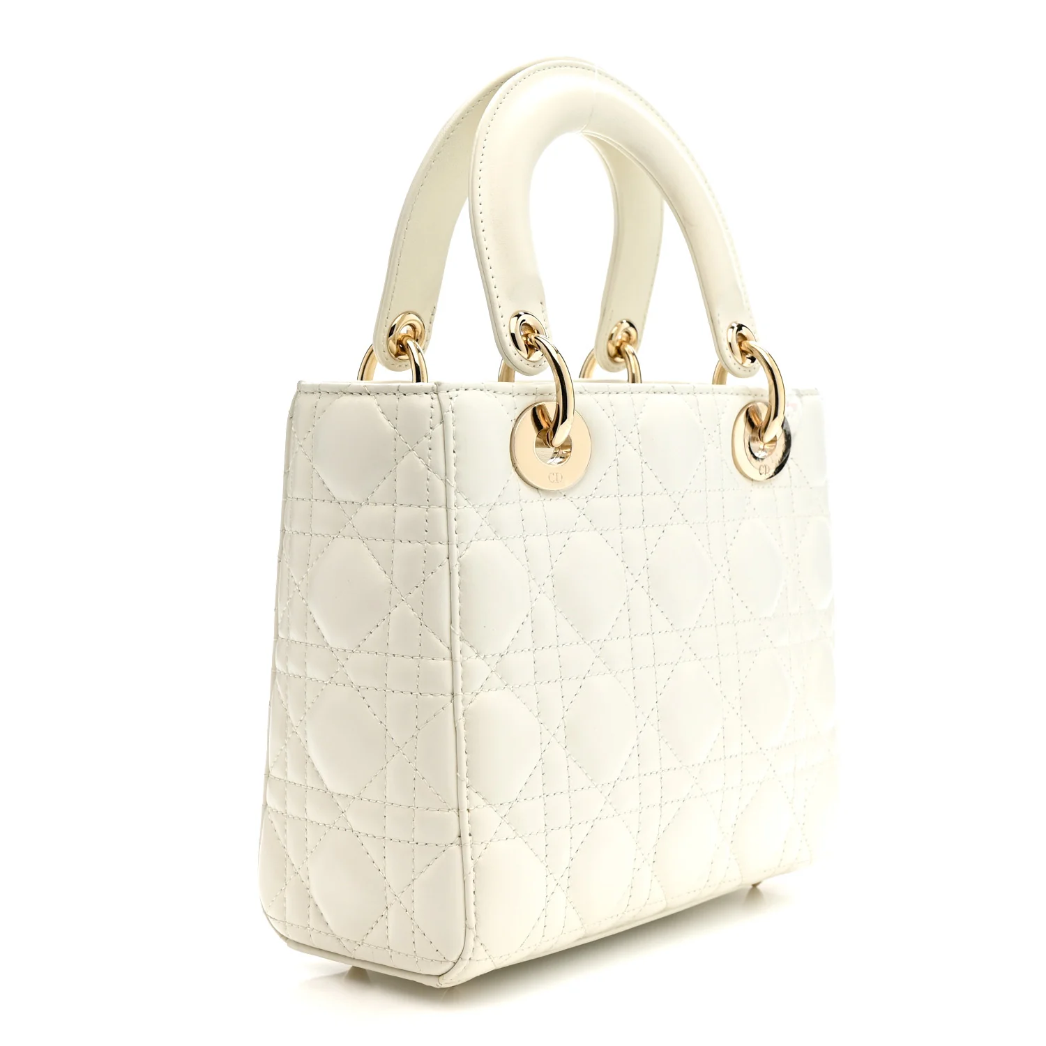 Lambskin Cannage Small My ABCDior Lady Dior Latte - Image 3