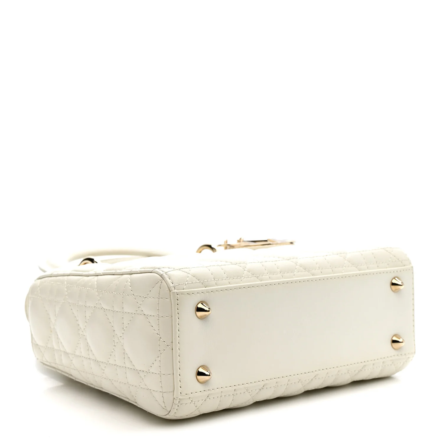Lambskin Cannage Small My ABCDior Lady Dior Latte - Image 4