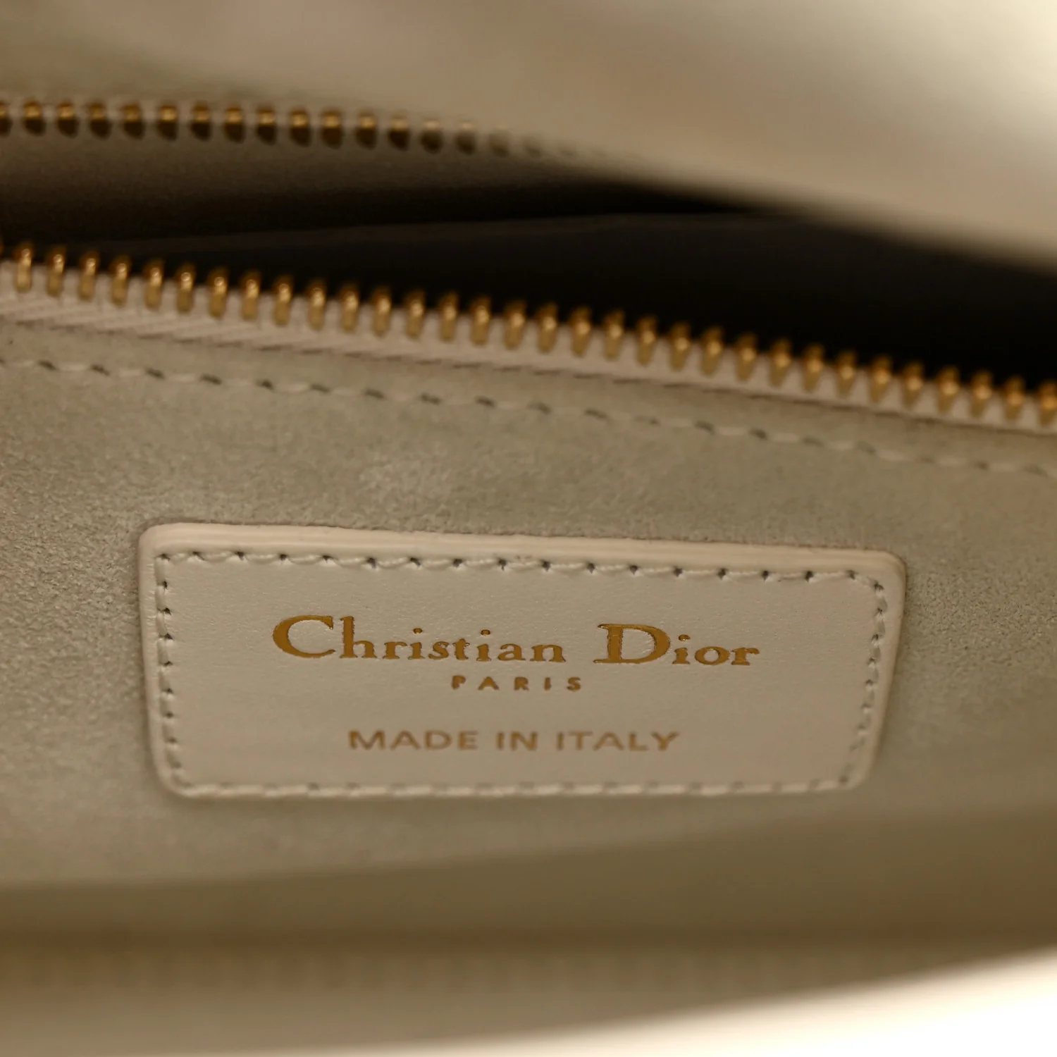 Lambskin Cannage Small My ABCDior Lady Dior Latte - Image 6