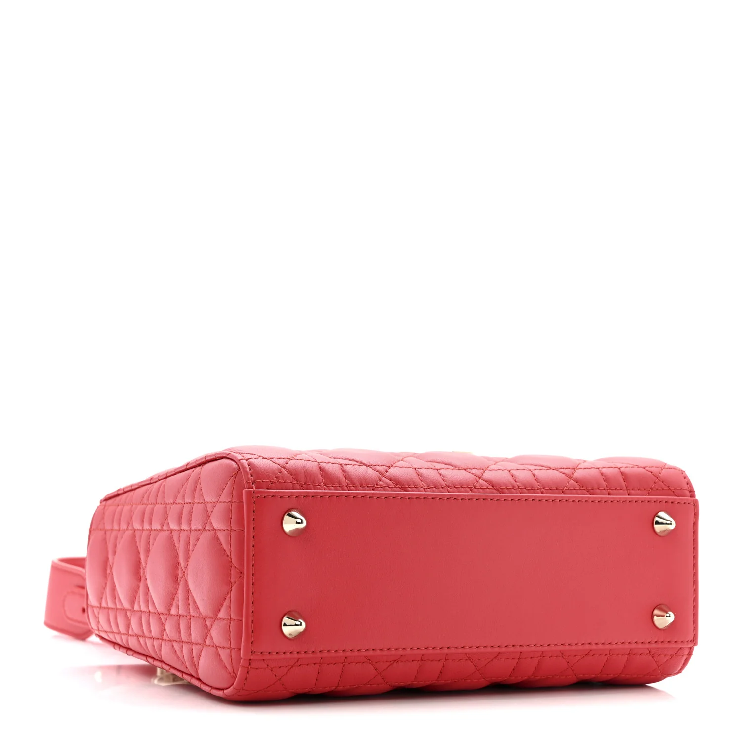 Lambskin Cannage Small My ABCDior Lady Dior Red - Image 4