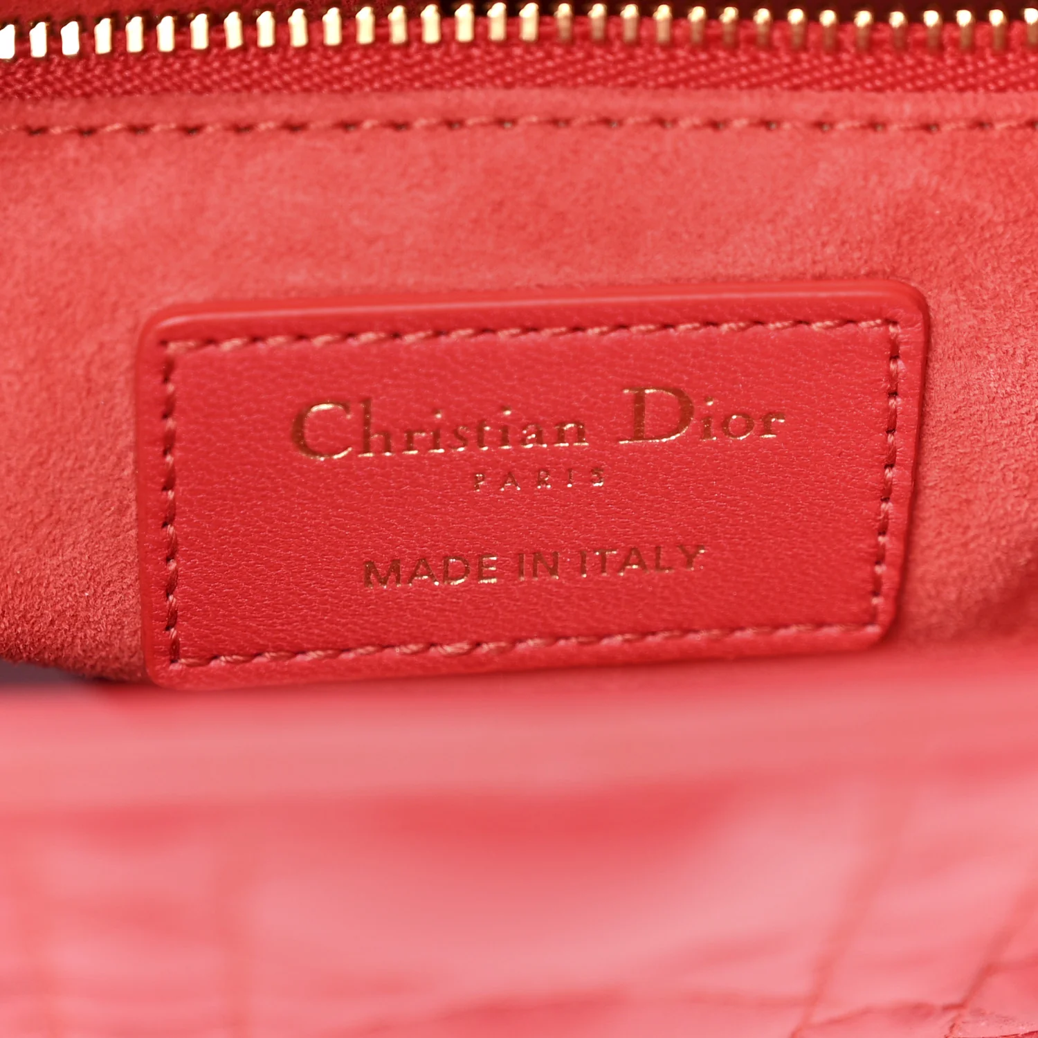 Lambskin Cannage Small My ABCDior Lady Dior Red - Image 6