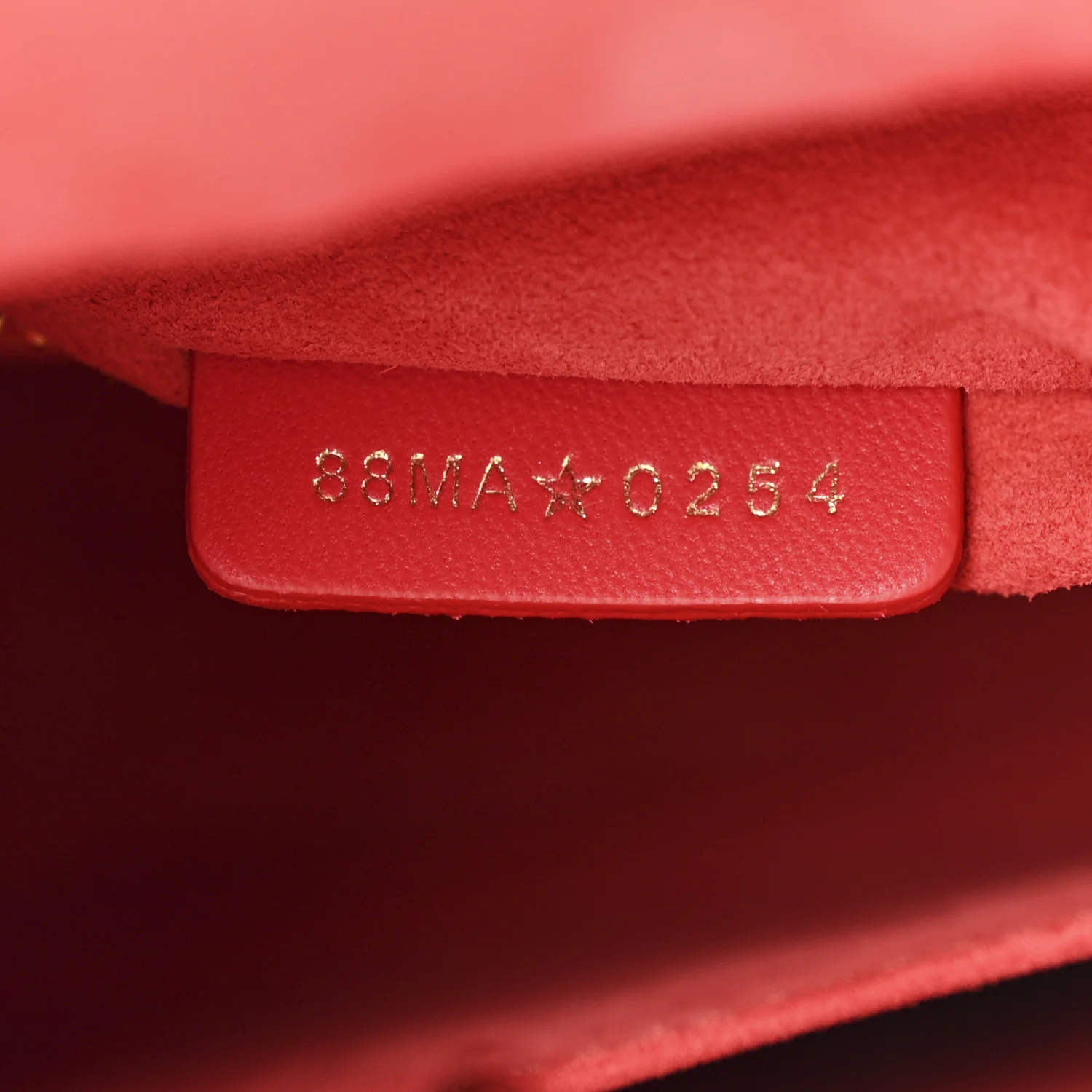 Lambskin Cannage Small My ABCDior Lady Dior Red - Image 7
