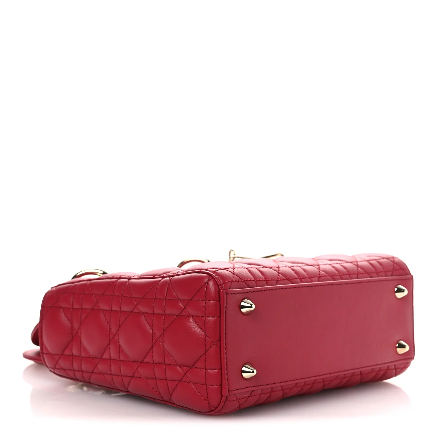Lambskin Cannage Small My ABCDior Lady Dior Red - Image 4
