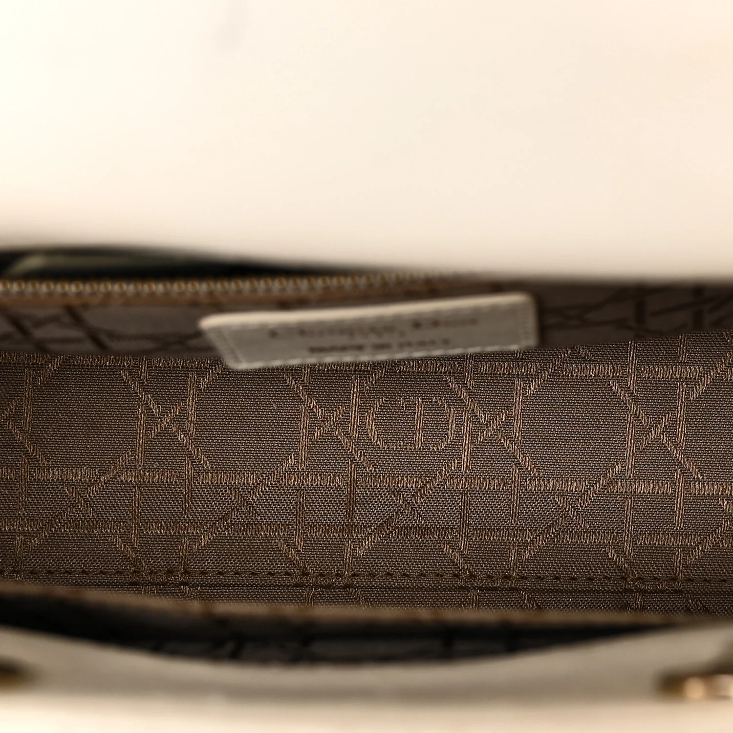 Lambskin Cannage Small My ABCDior Lady Dior White - Image 5
