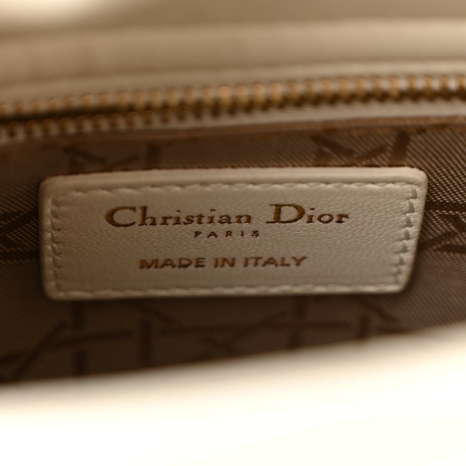 Lambskin Cannage Small My ABCDior Lady Dior White - Image 6