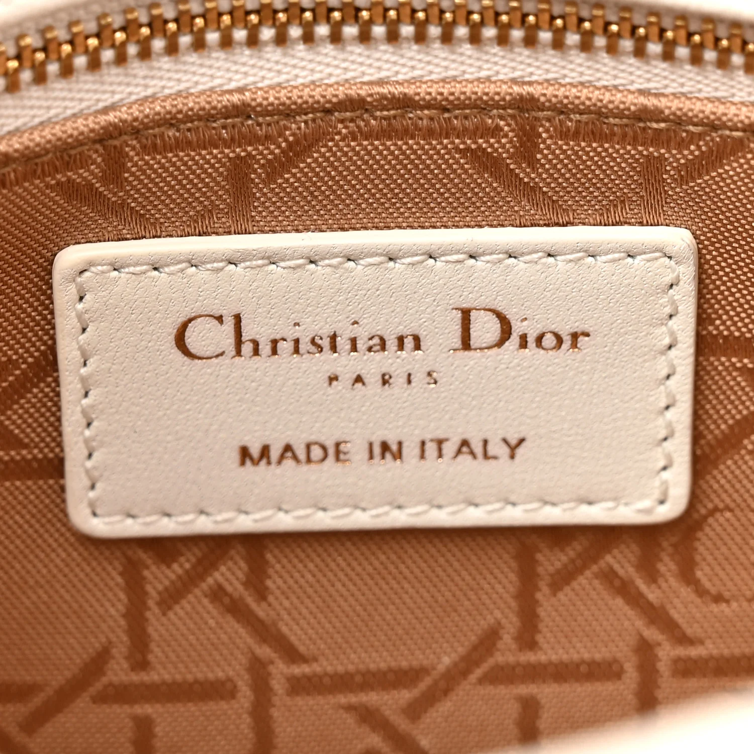 Lambskin Cannage Small My ABCDior Lady Dior White - Image 6