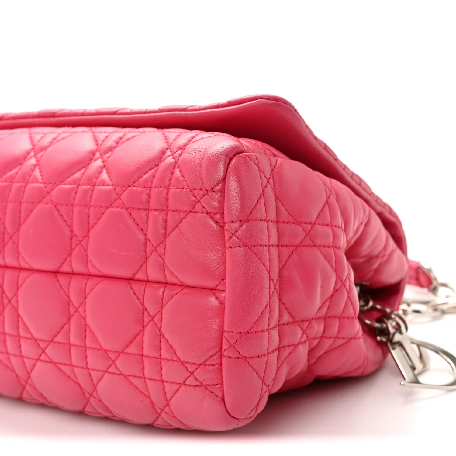 Lambskin Cannage Soft Flap Bag Pink - Image 10