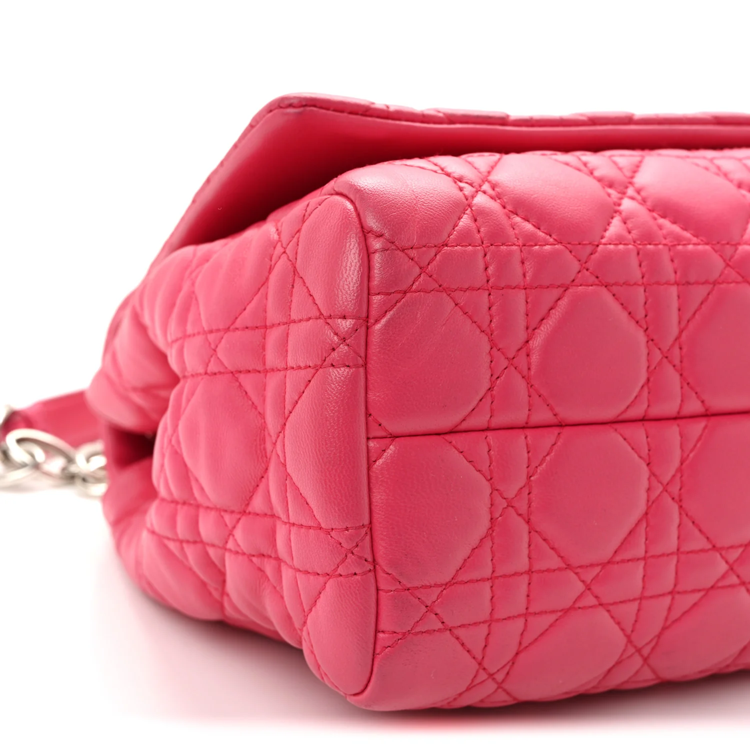 Lambskin Cannage Soft Flap Bag Pink - Image 9
