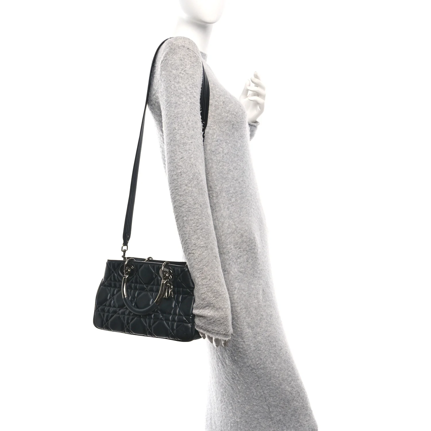 Lambskin Cannage The Lady 95.22 Black - Image 2