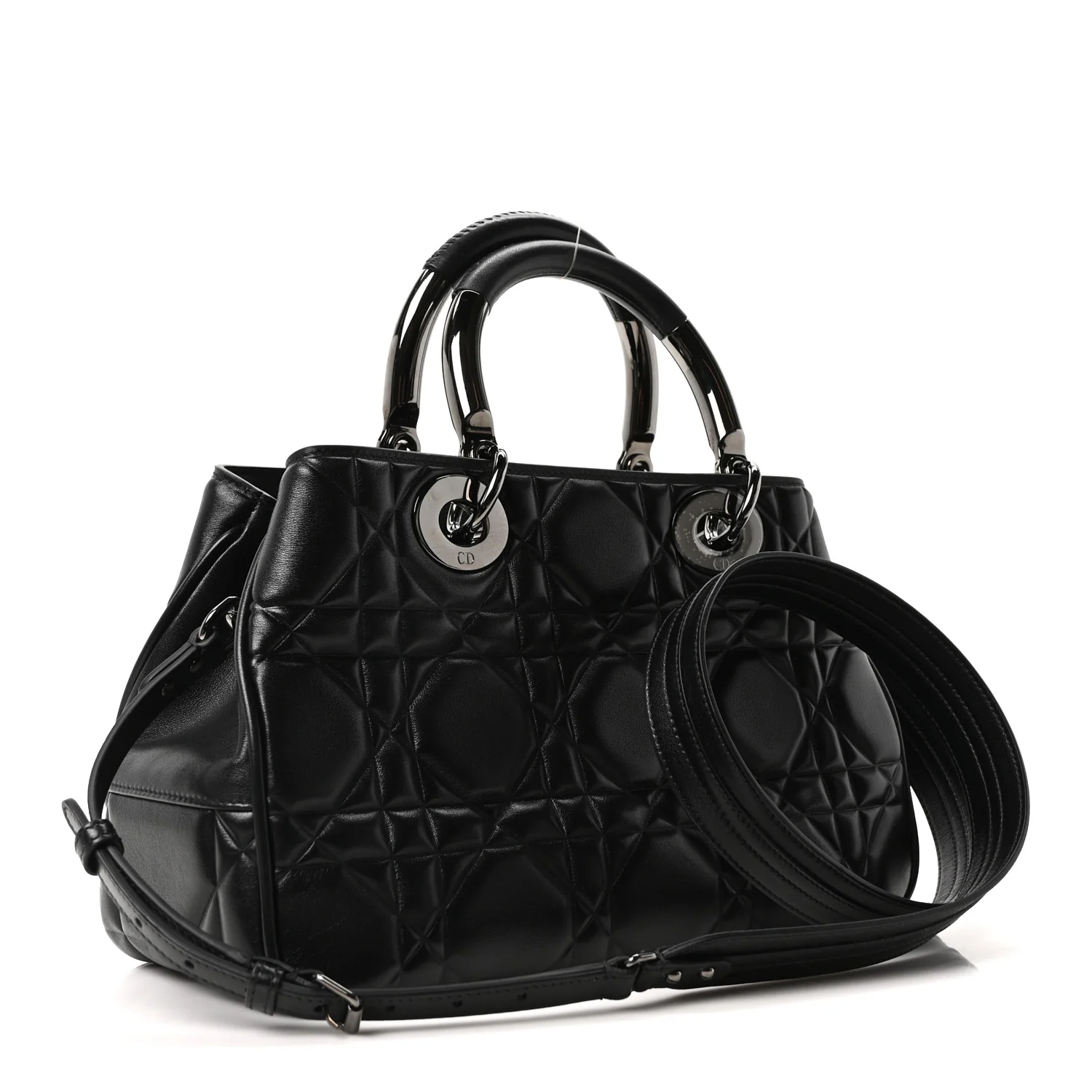 Lambskin Cannage The Lady 95.22 Black - Image 3
