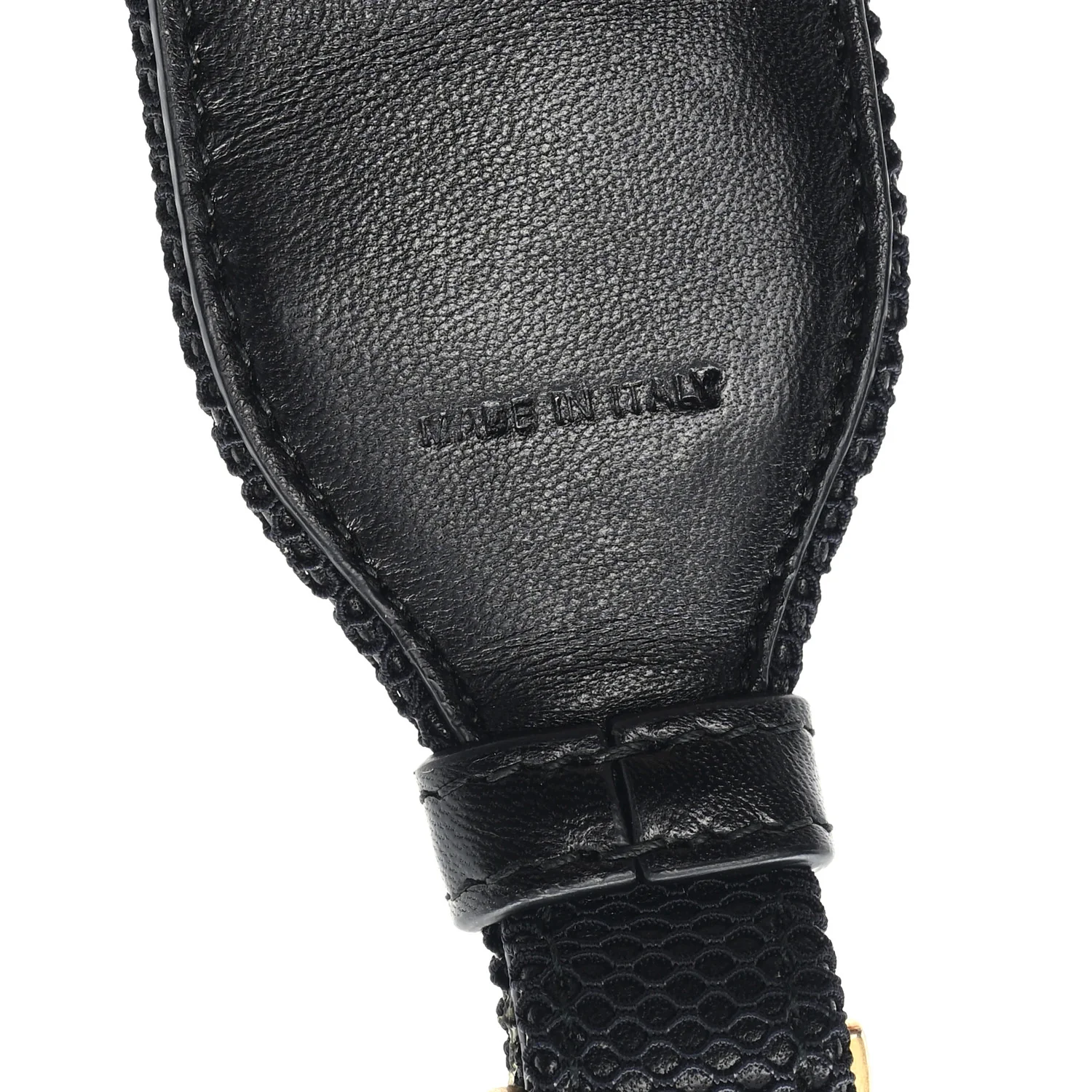 Lambskin Canvas Embroidered Floral Shoulder Strap Black Multicolor - Image 4