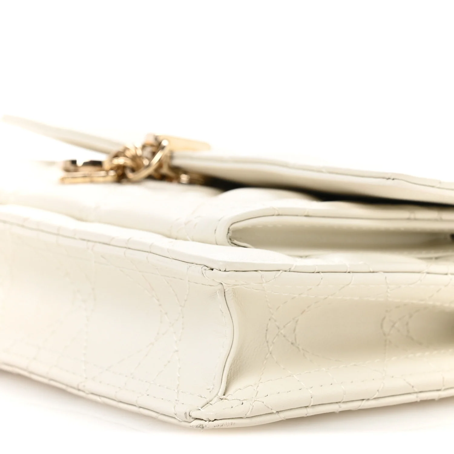 Lambskin Chain Lady Dior Chain Pouch Latte - Image 10