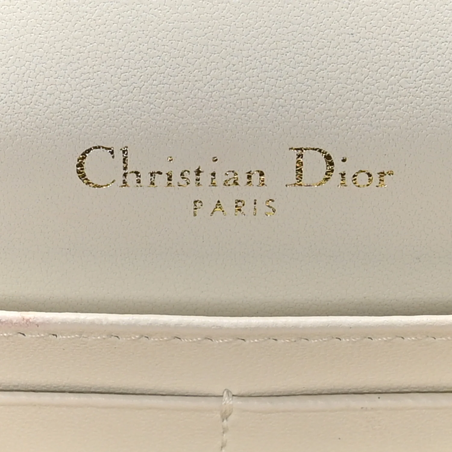 Lambskin Chain Lady Dior Chain Pouch Latte - Image 6
