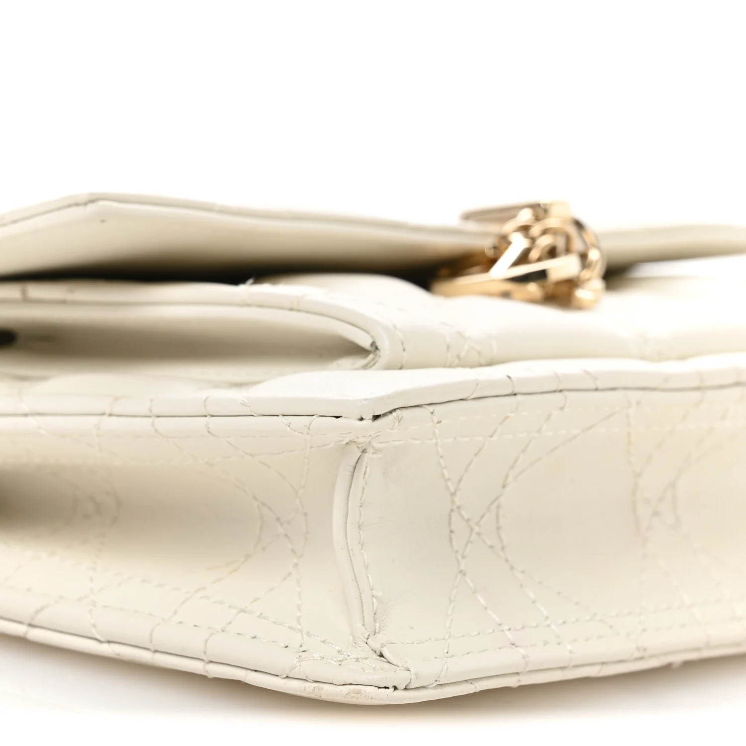 Lambskin Chain Lady Dior Chain Pouch Latte - Image 9