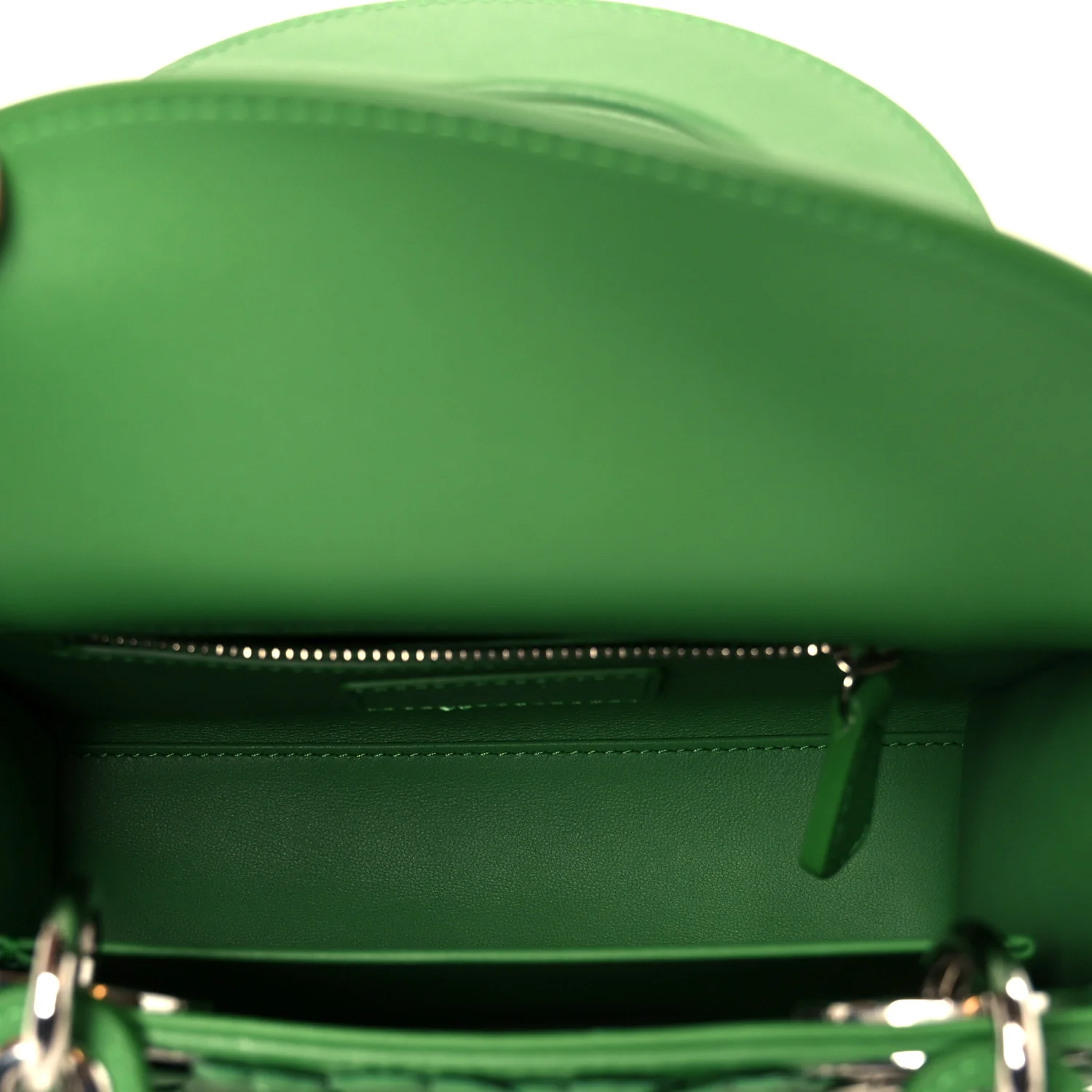 Lambskin Clover Allover Embroidered Mini Lady Dior Lucky Green - Image 5