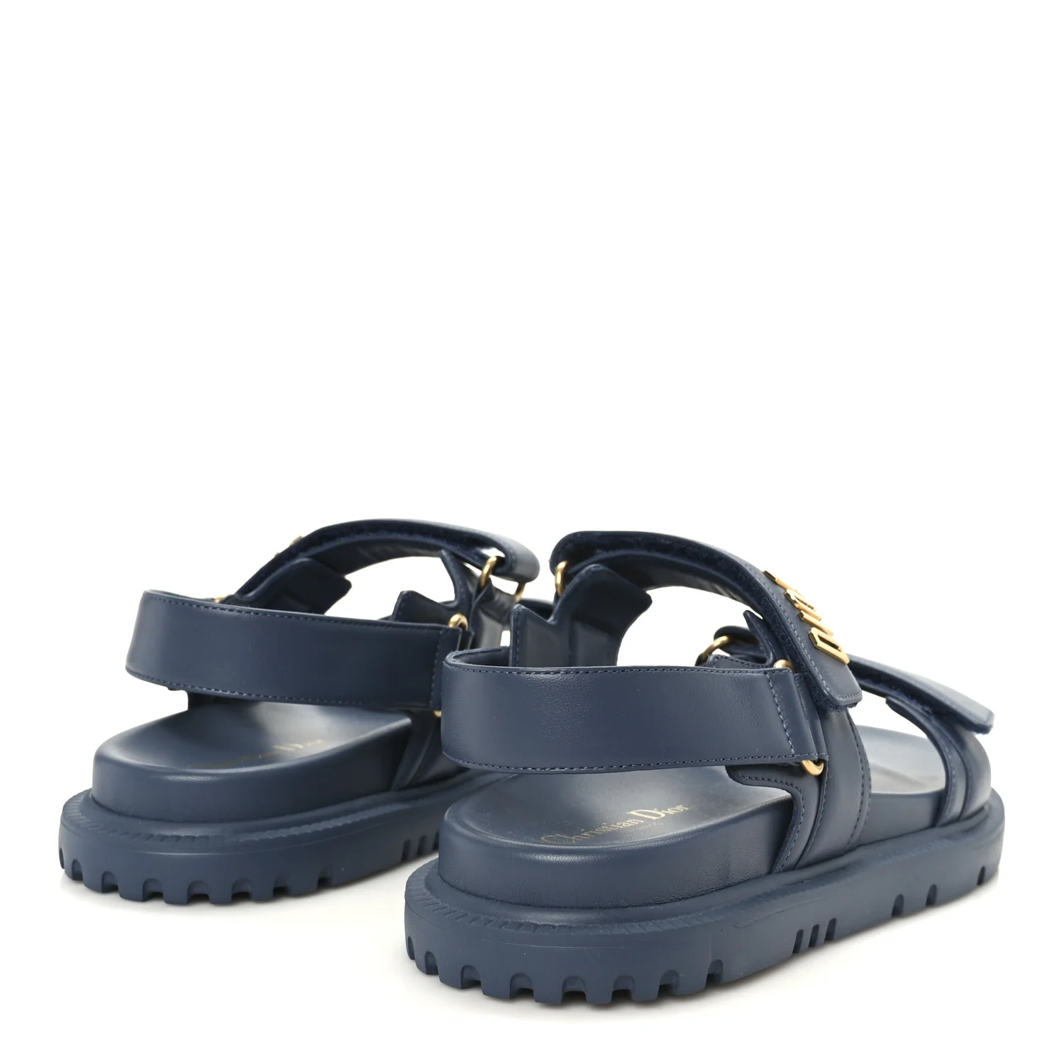 Lambskin Dioract 10mm Sandals 39 Pastel Blue - Image 5