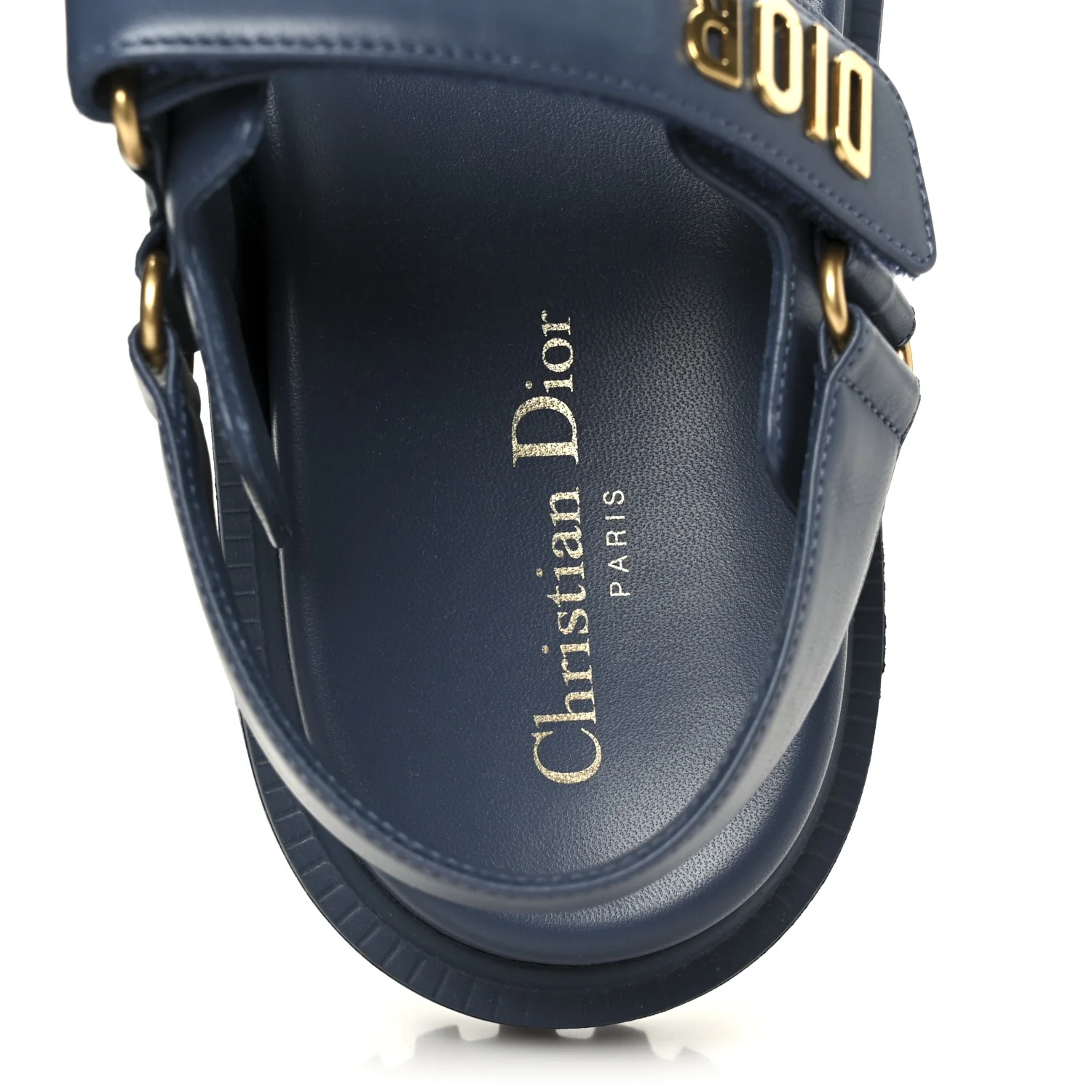 Lambskin Dioract 10mm Sandals 39 Pastel Blue - Image 7