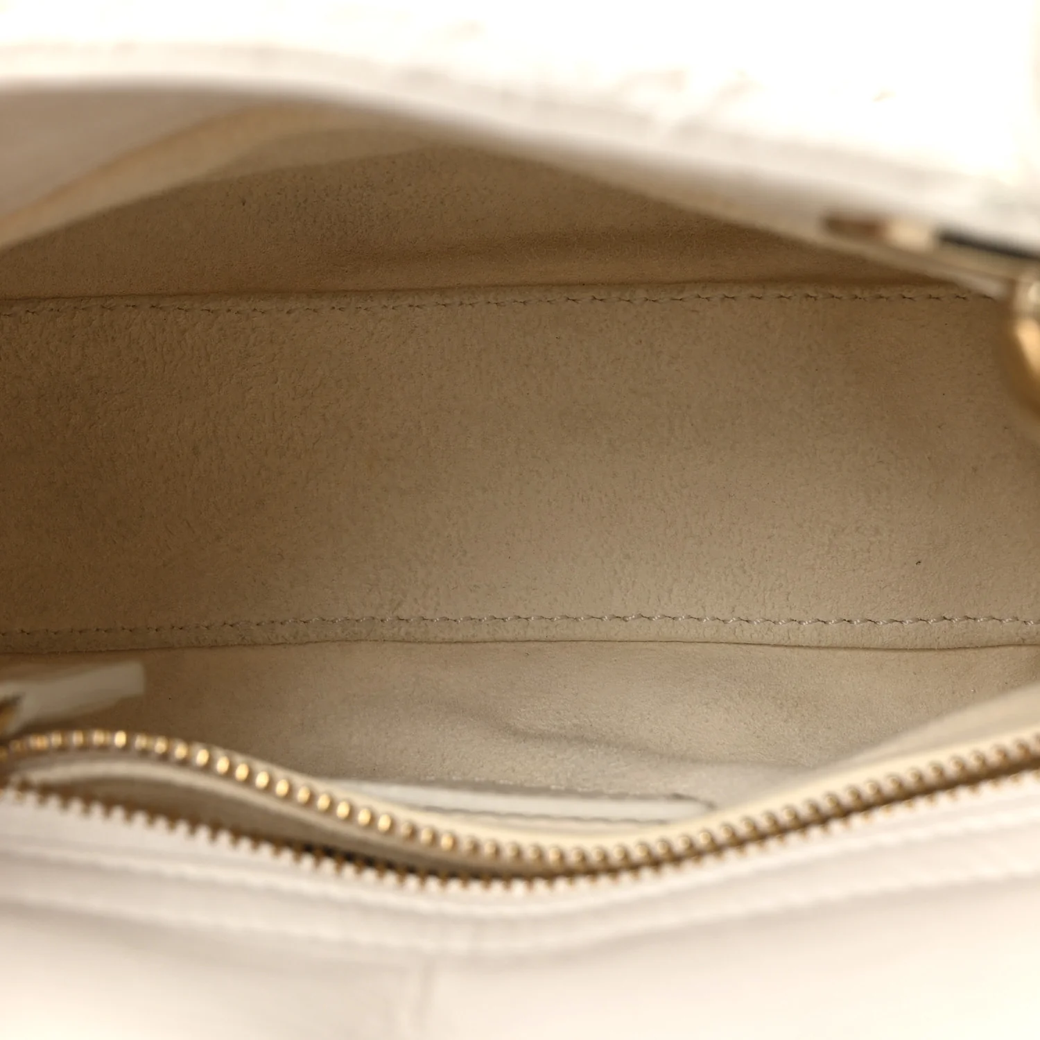 Lambskin Gathered Mini Lady Dior White - Image 5