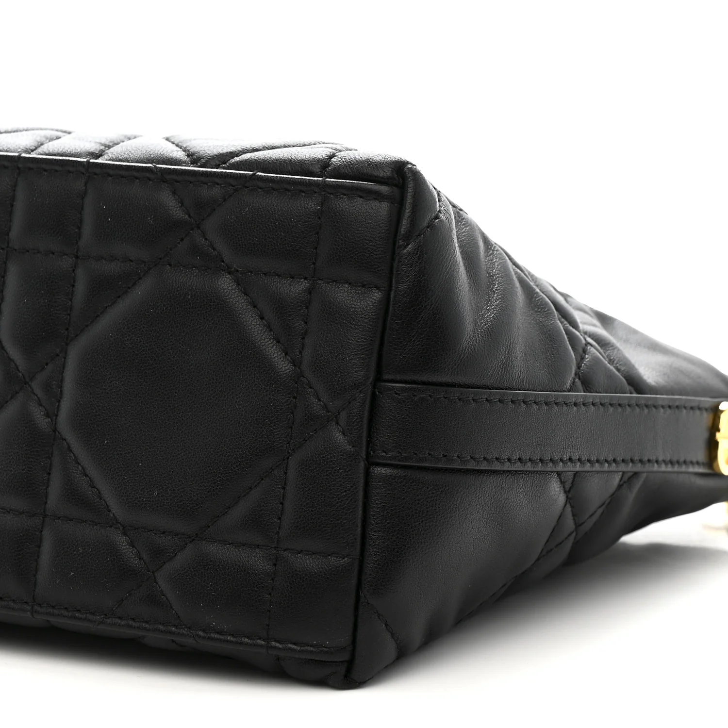 Lambskin Macrocannage DiorStar Hobo Bag Black - Image 10