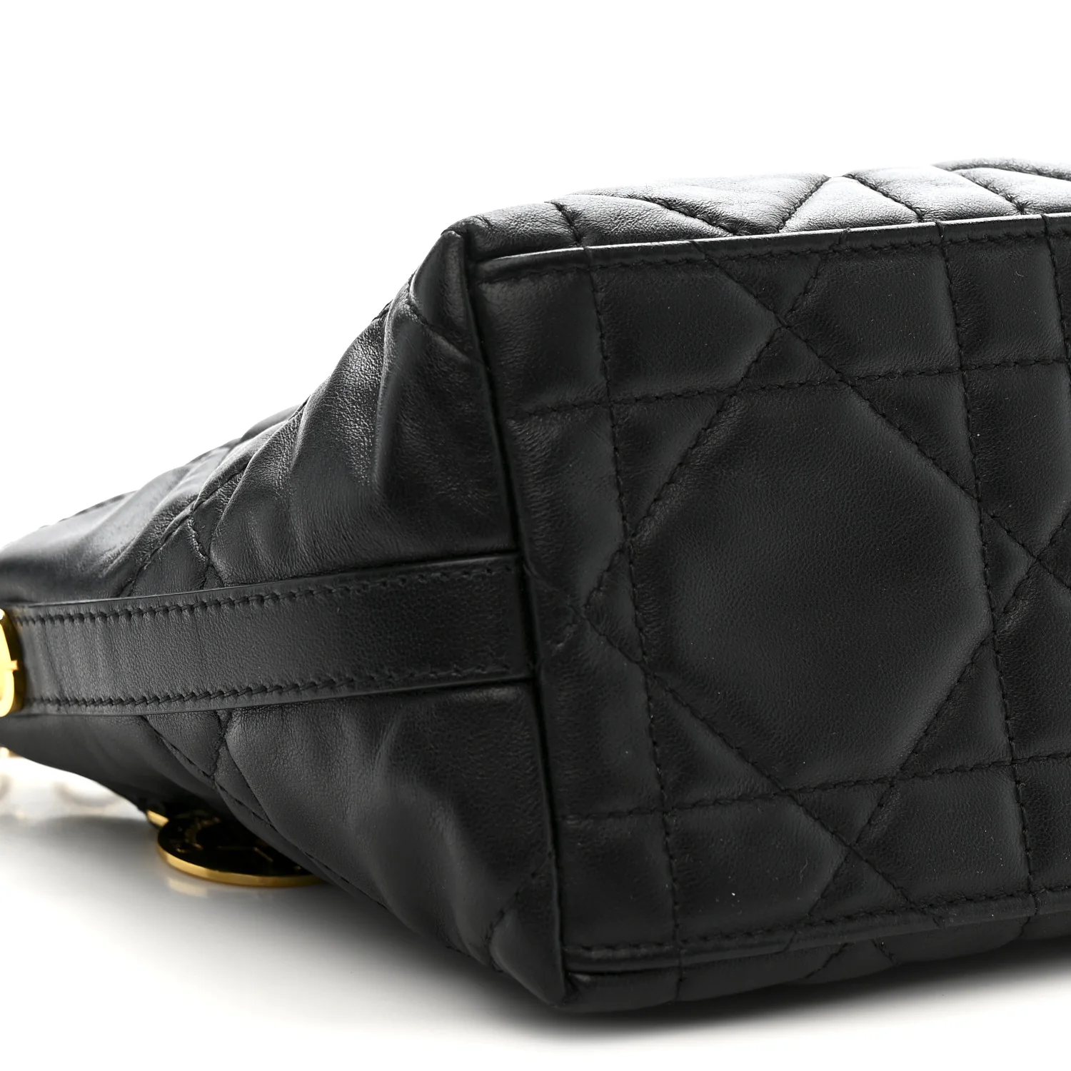 Lambskin Macrocannage DiorStar Hobo Bag Black - Image 9