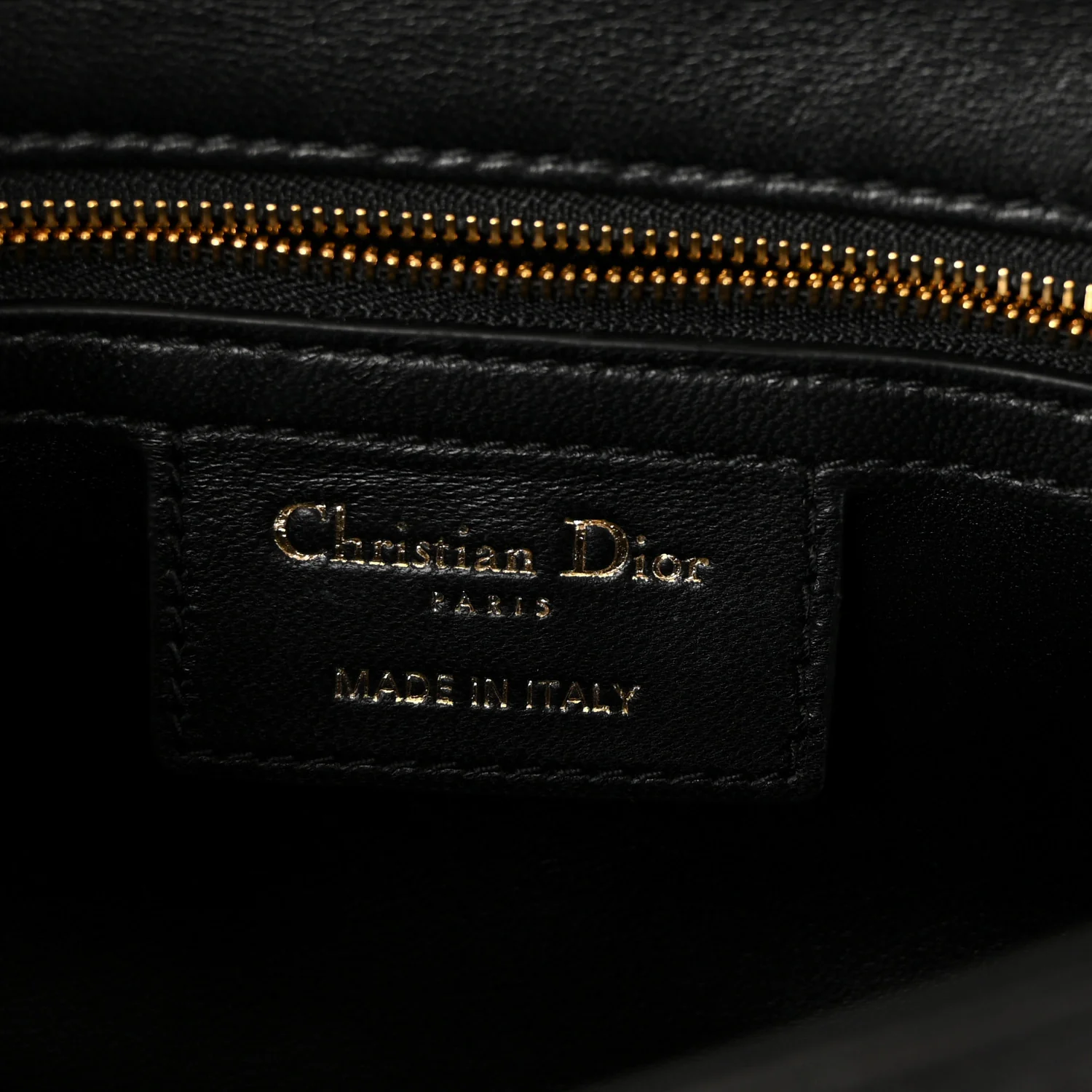 Lambskin Macrocannage Small Soft Dior Caro Bag Black - Image 6