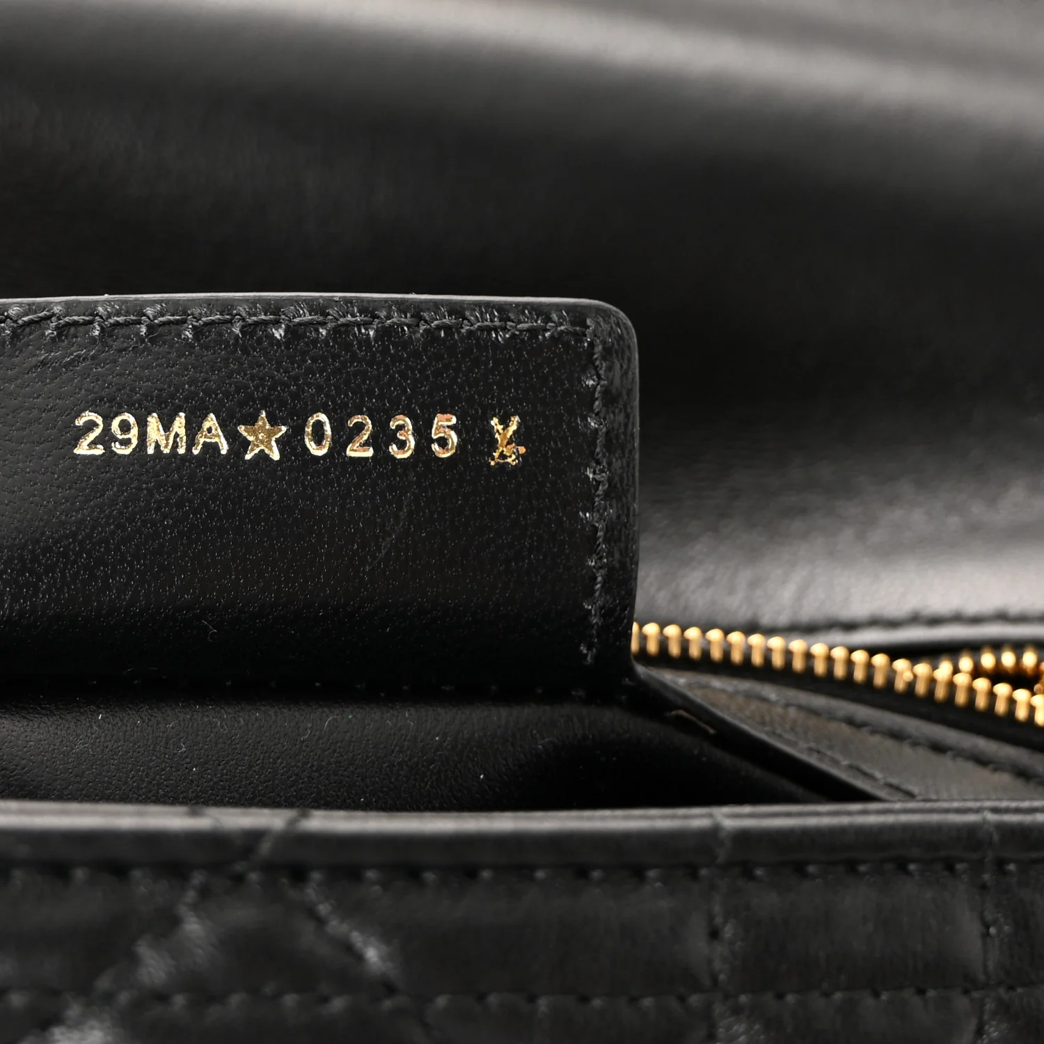 Lambskin Macrocannage Small Soft Dior Caro Bag Black - Image 7
