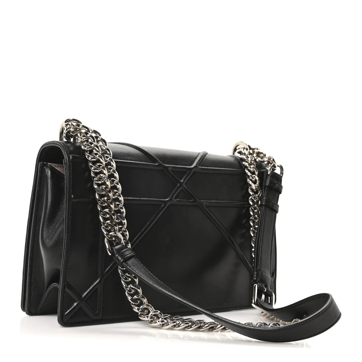 Lambskin Medium Diorama Flap Bag Black - Image 3