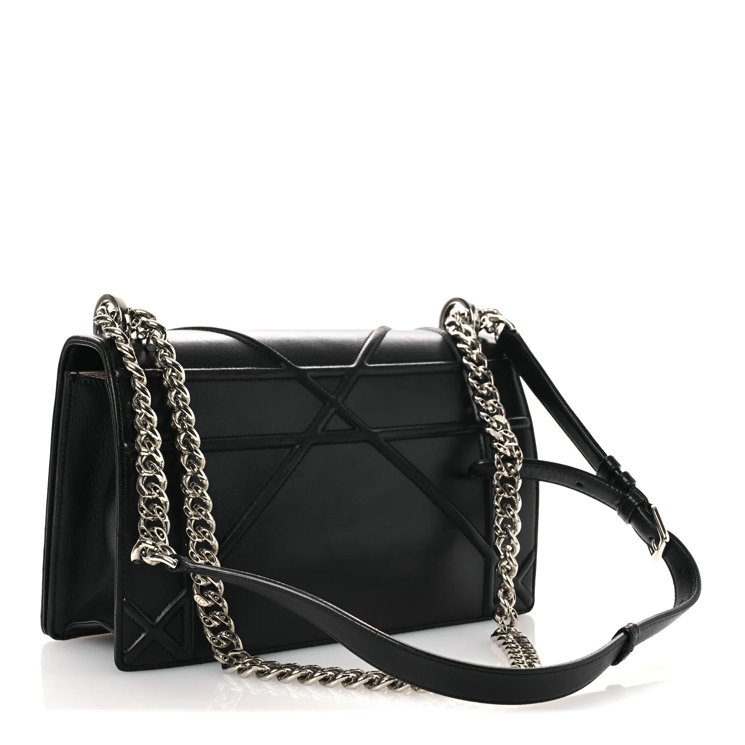 Lambskin Medium Diorama Flap Bag Black - Image 3
