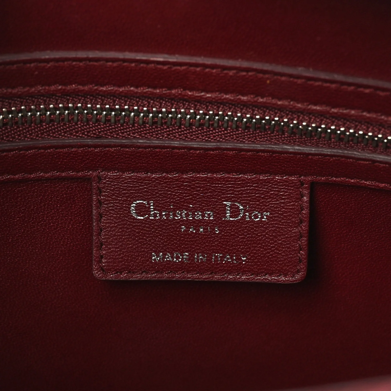 Lambskin Woven Tweed Large Lady Dior Red Multicolor - Image 6