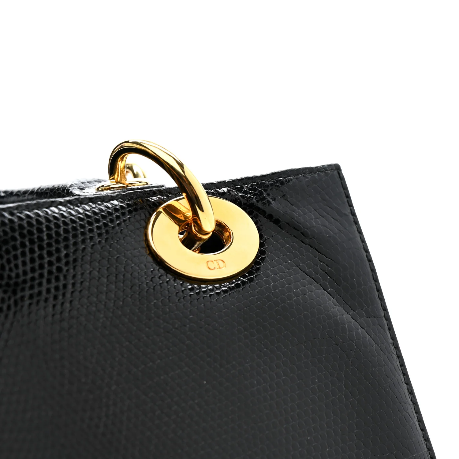 Lizard Medium Lady Dior Black - Image 12