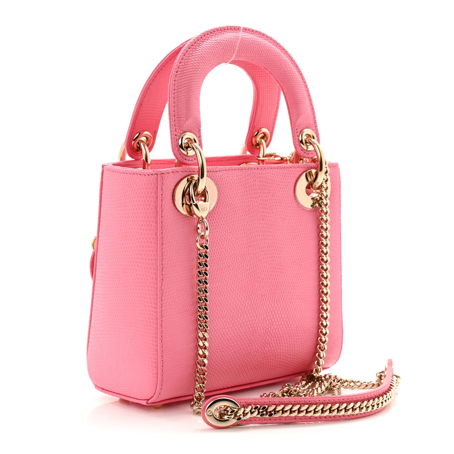 Lizard Mini Lady Dior Pink - Image 2