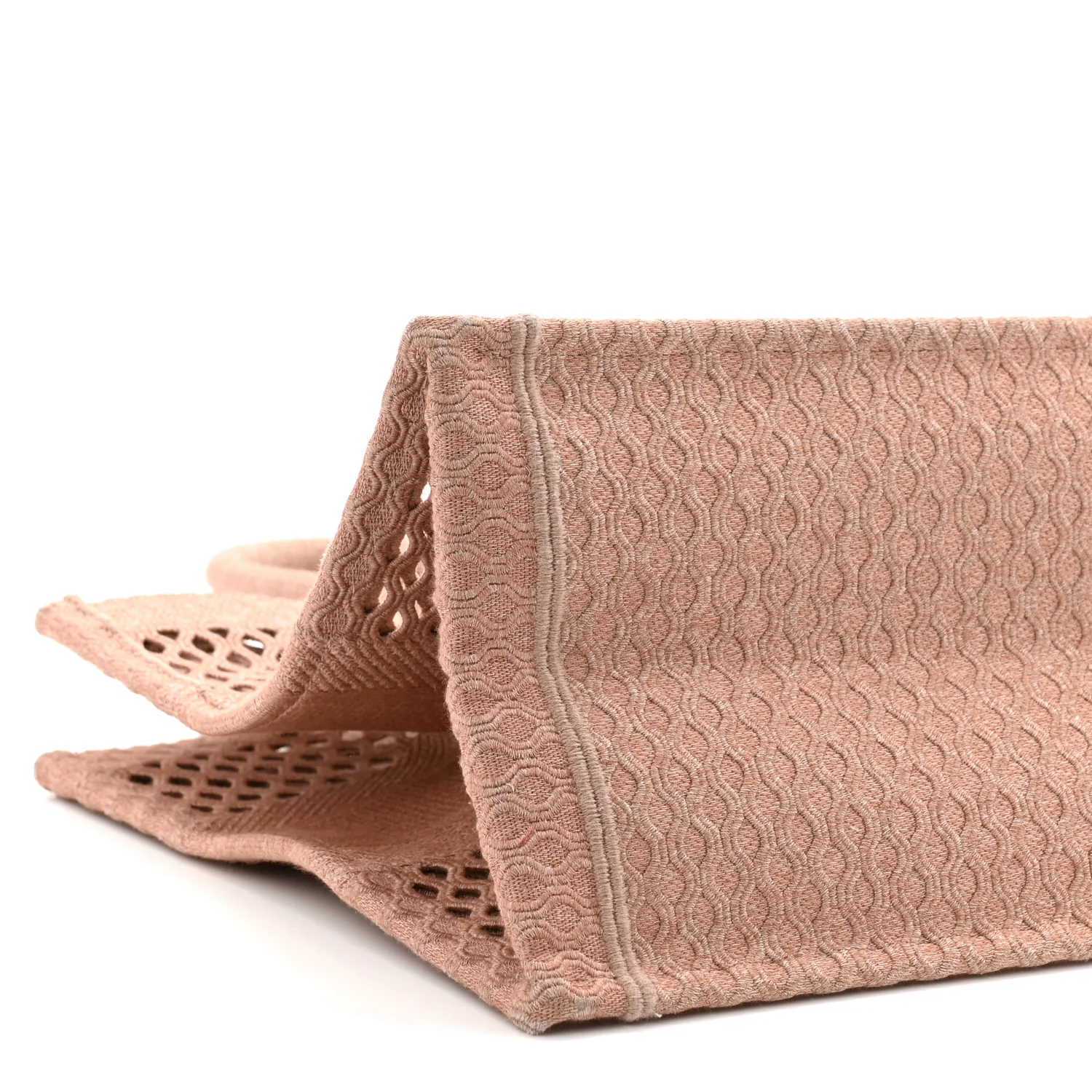 Mesh Embroidered Medium Book Tote Clay - Image 16