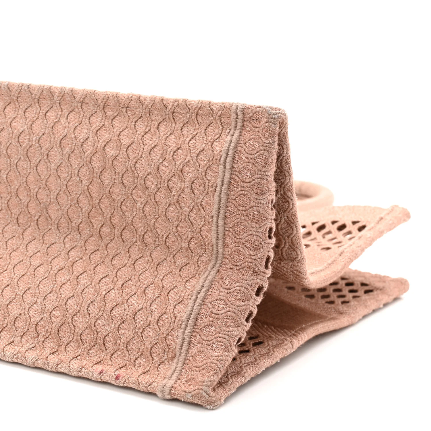 Mesh Embroidered Medium Book Tote Clay - Image 19