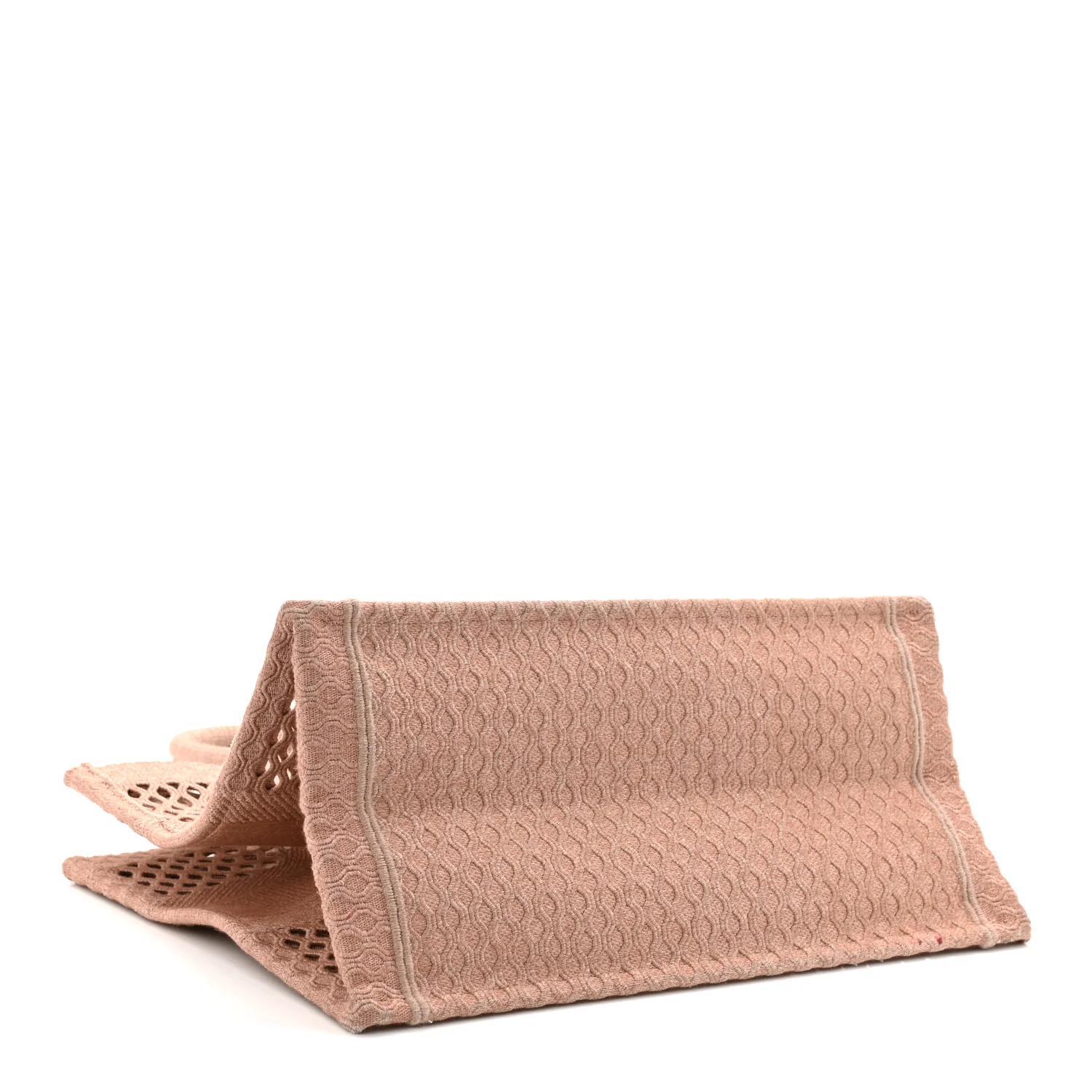 Mesh Embroidered Medium Book Tote Clay - Image 7