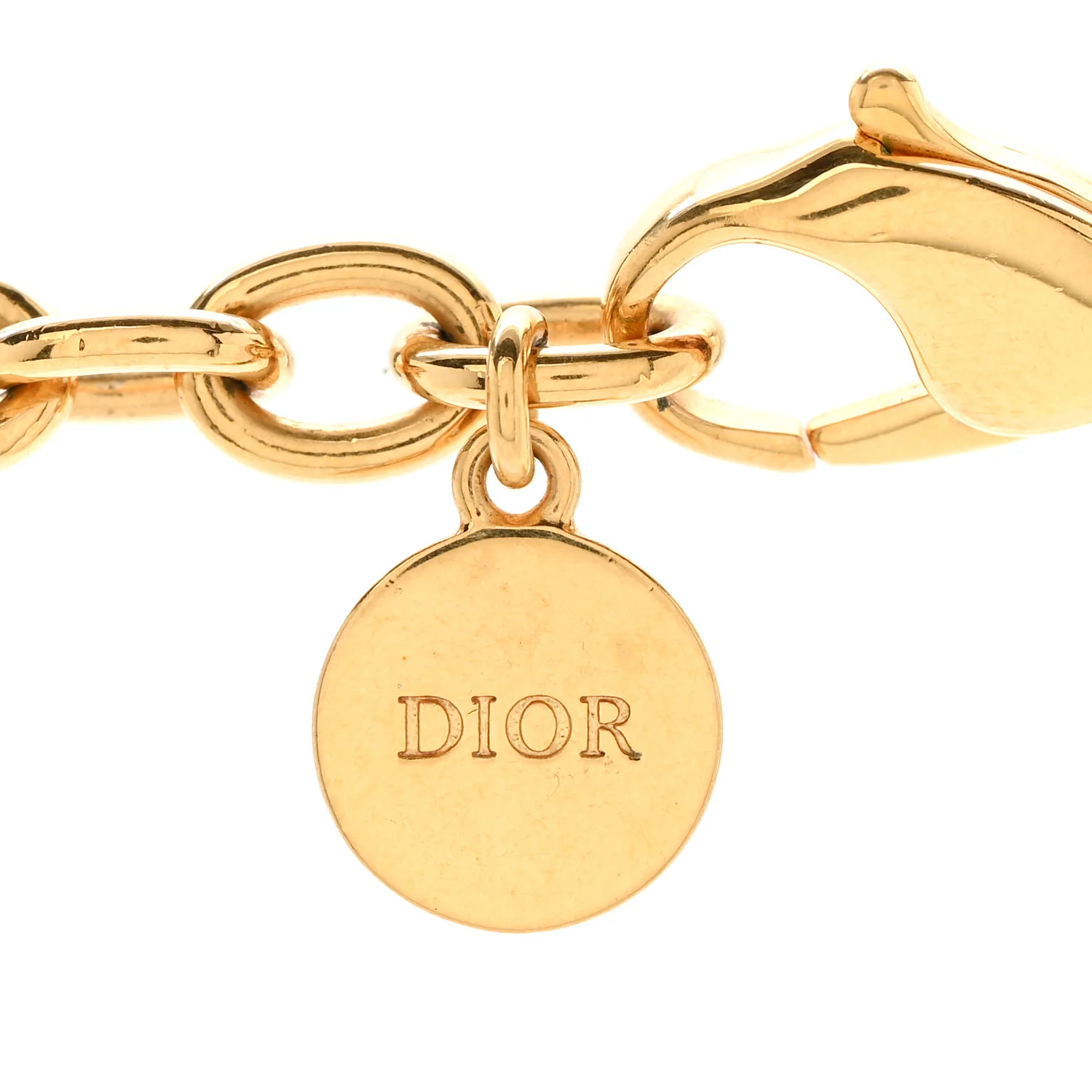 Metal CD Choker Necklace Gold - Image 5