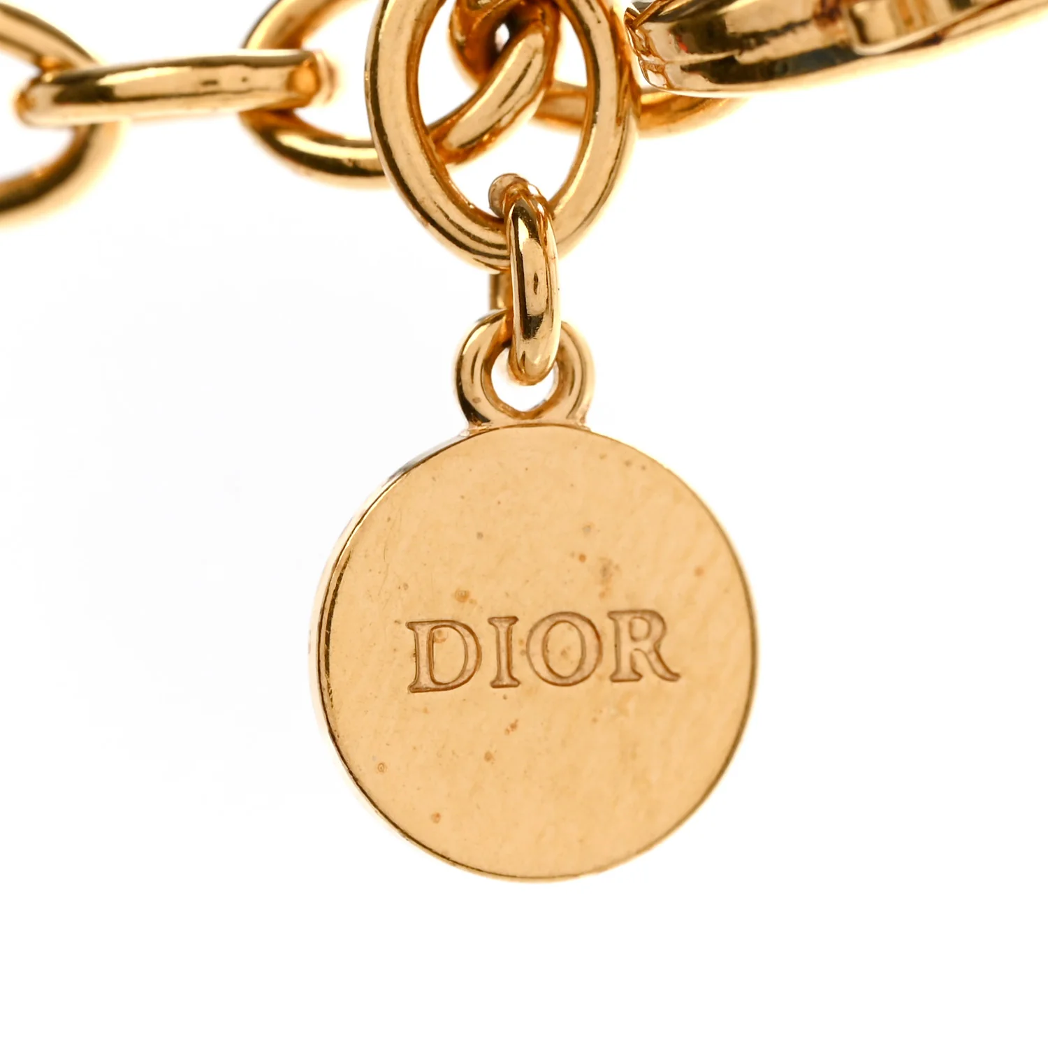 Metal Crystal 30 Montaigne Necklace Gold - Image 5