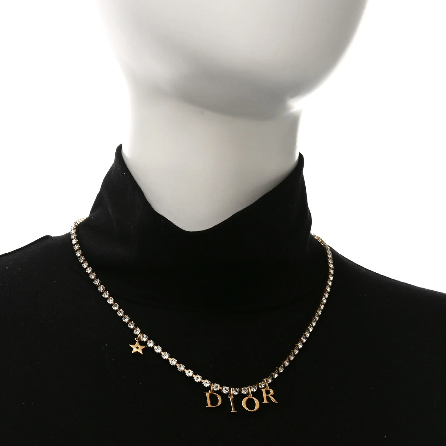 Metal Crystal Dio(r)evolution Necklace Gold - Image 2