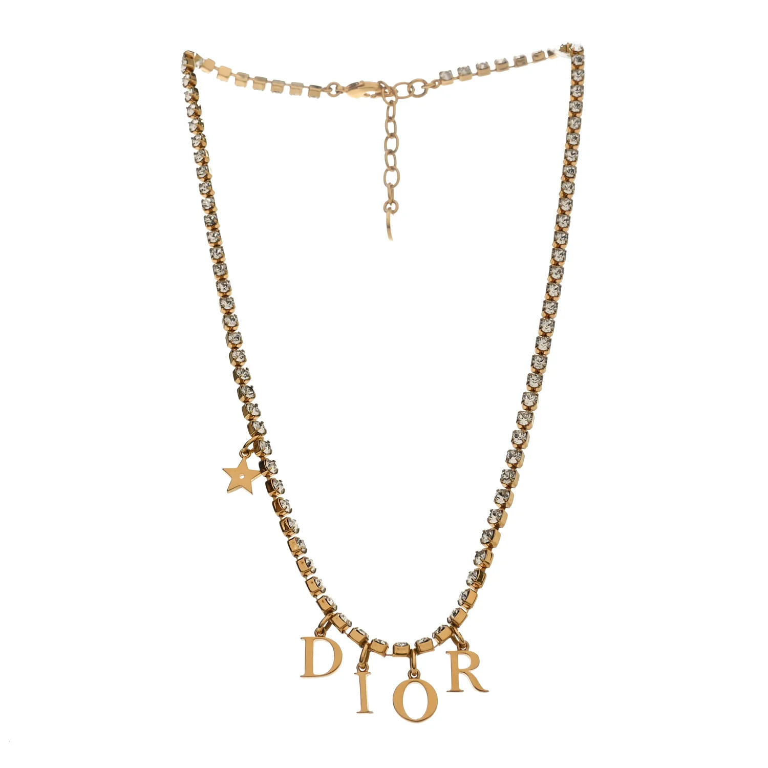 Metal Crystal Dio(r)evolution Necklace Gold - Image 3