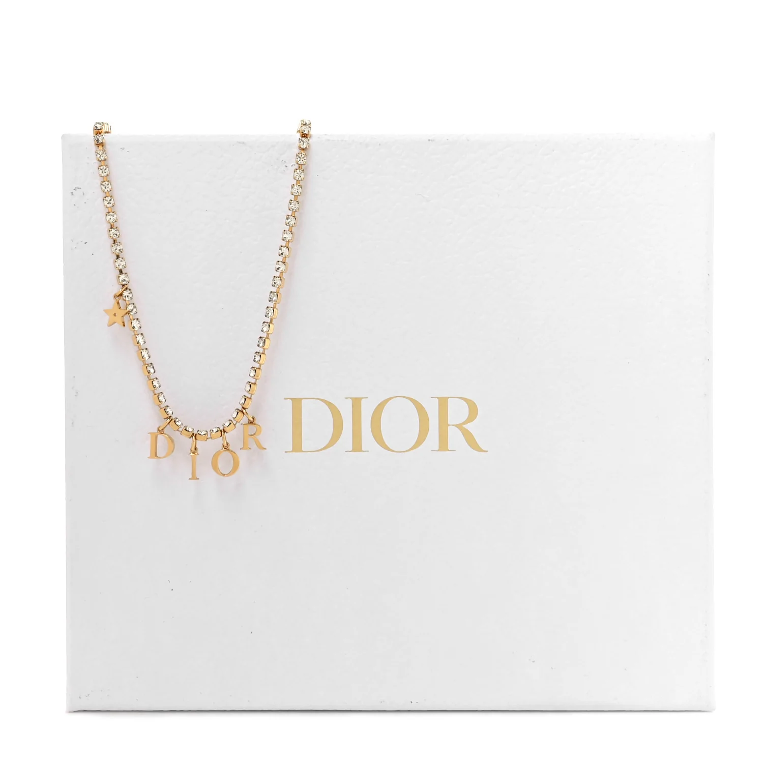Metal Crystal Dio(r)evolution Necklace Gold - Image 5