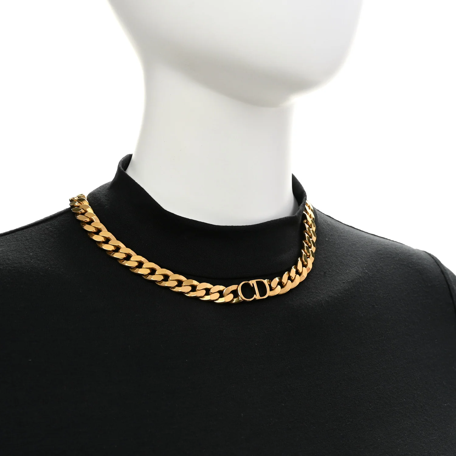Metal Danseuse Etoile Chain Choker Necklace Gold - Image 2