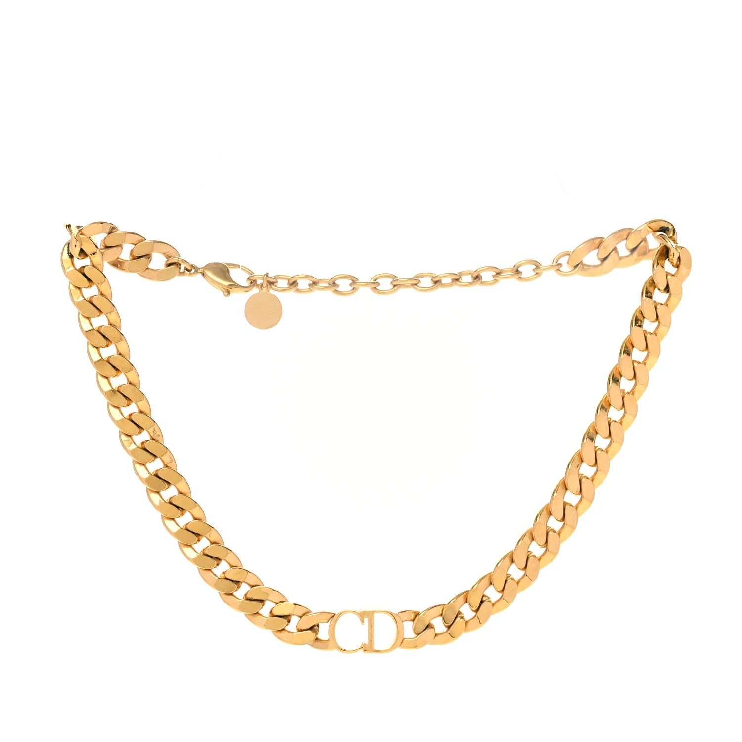 Metal Danseuse Etoile Chain Choker Necklace Gold - Image 3