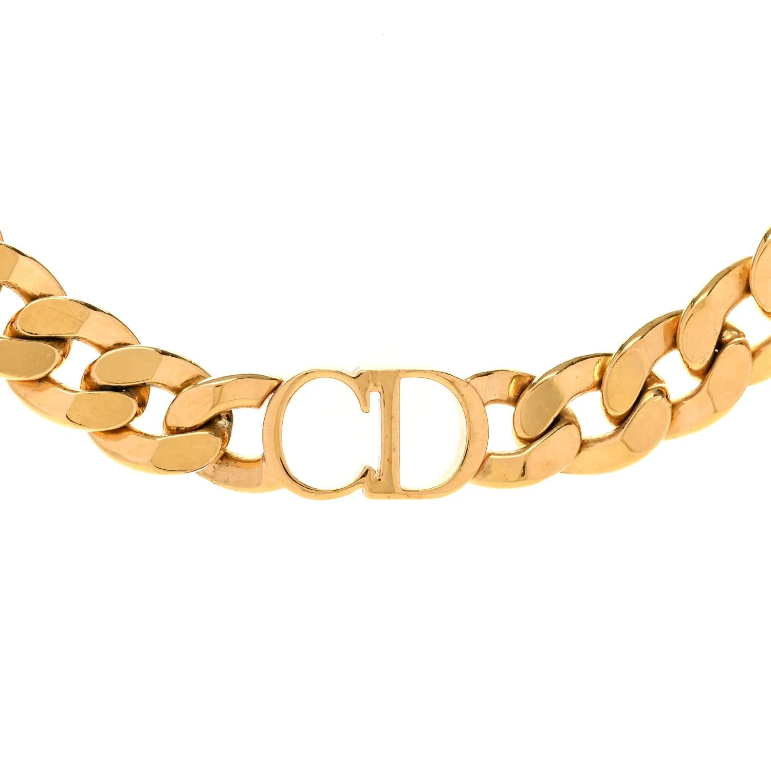 Metal Danseuse Etoile Chain Choker Necklace Gold - Image 4