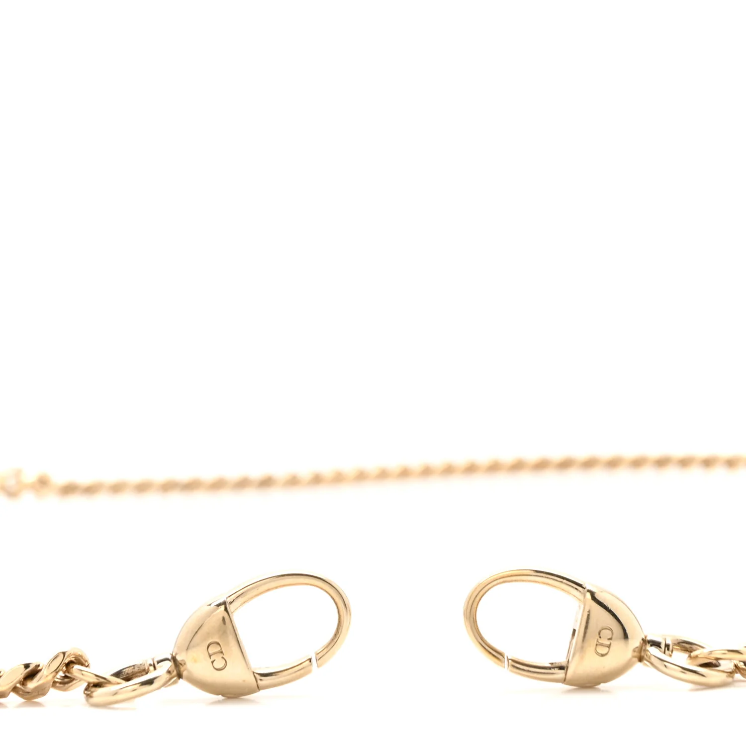 Metal Mini Lady Dior Chain Shoulder Strap Gold - Image 3