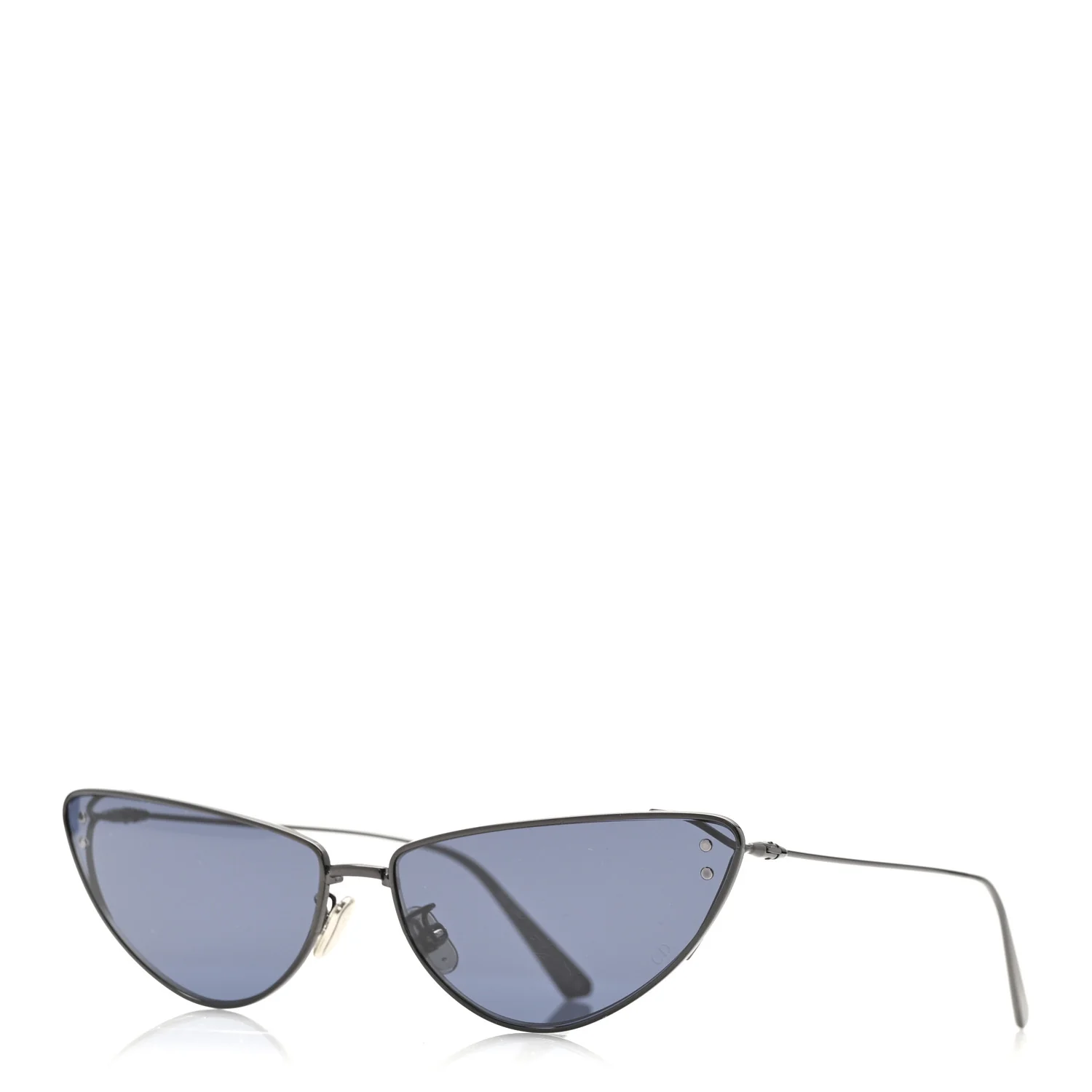 Metal MissDior B1U Butterfly Sunglasses Blue Gunmetal