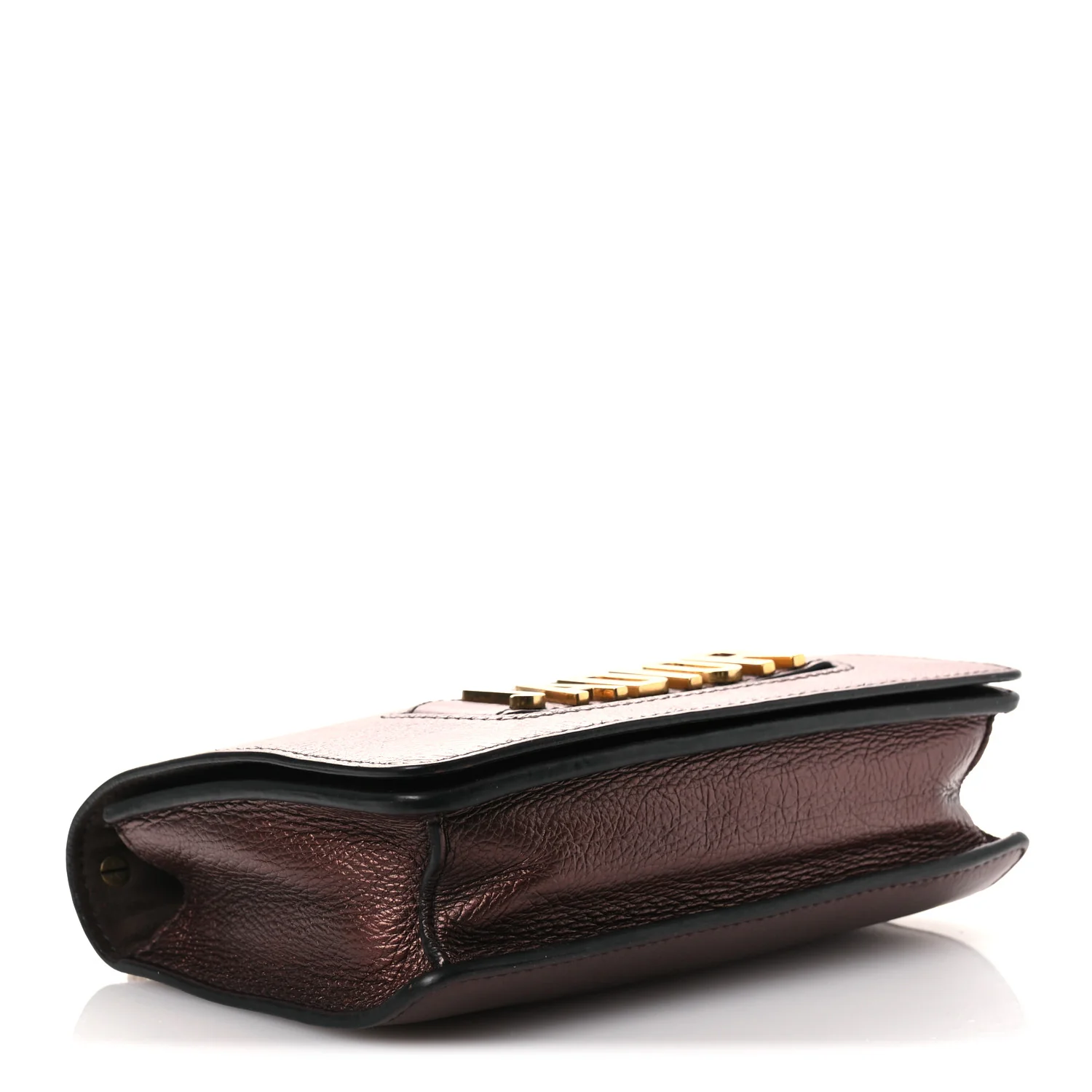 Metallic Calfskin J'Adior Chain Flap Bag Noisette - Image 4