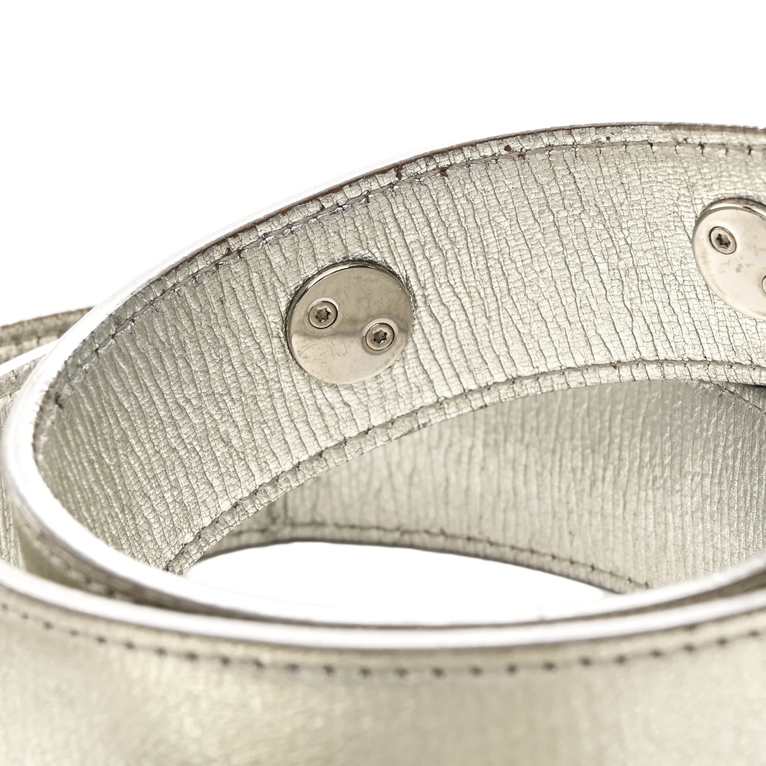 Metallic Grained Calfskin Cannage Small Lucky Badges My Lady Dior Silver - Image 11
