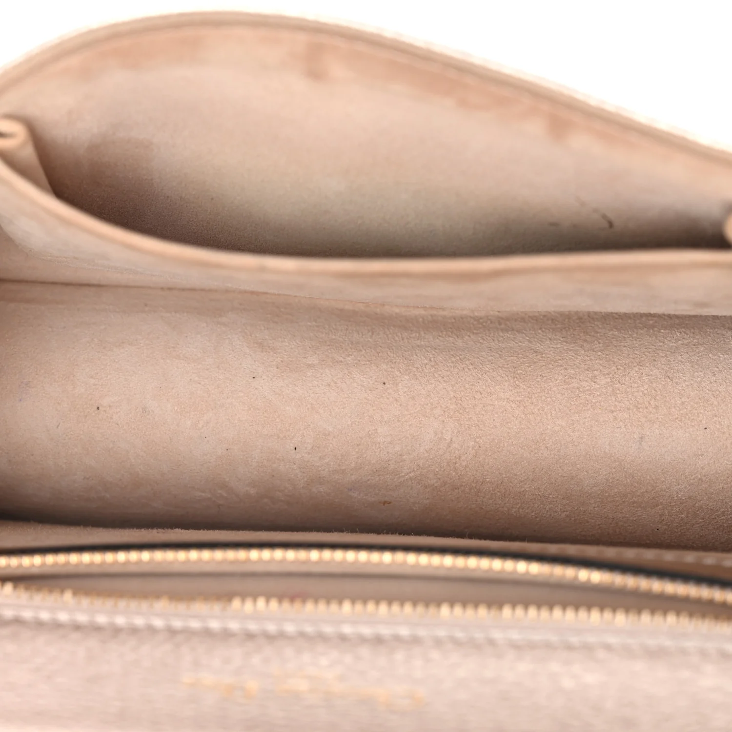 Metallic Grained Calfskin Small Diorama Flap Bag Copper - Image 5