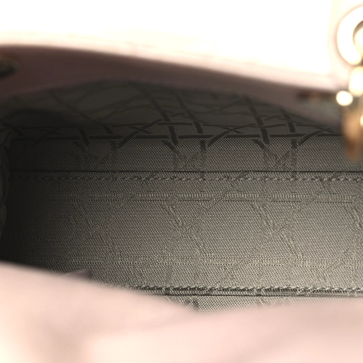 Metallic Lambskin Cannage Mini Lady Dior Lotus - Image 5